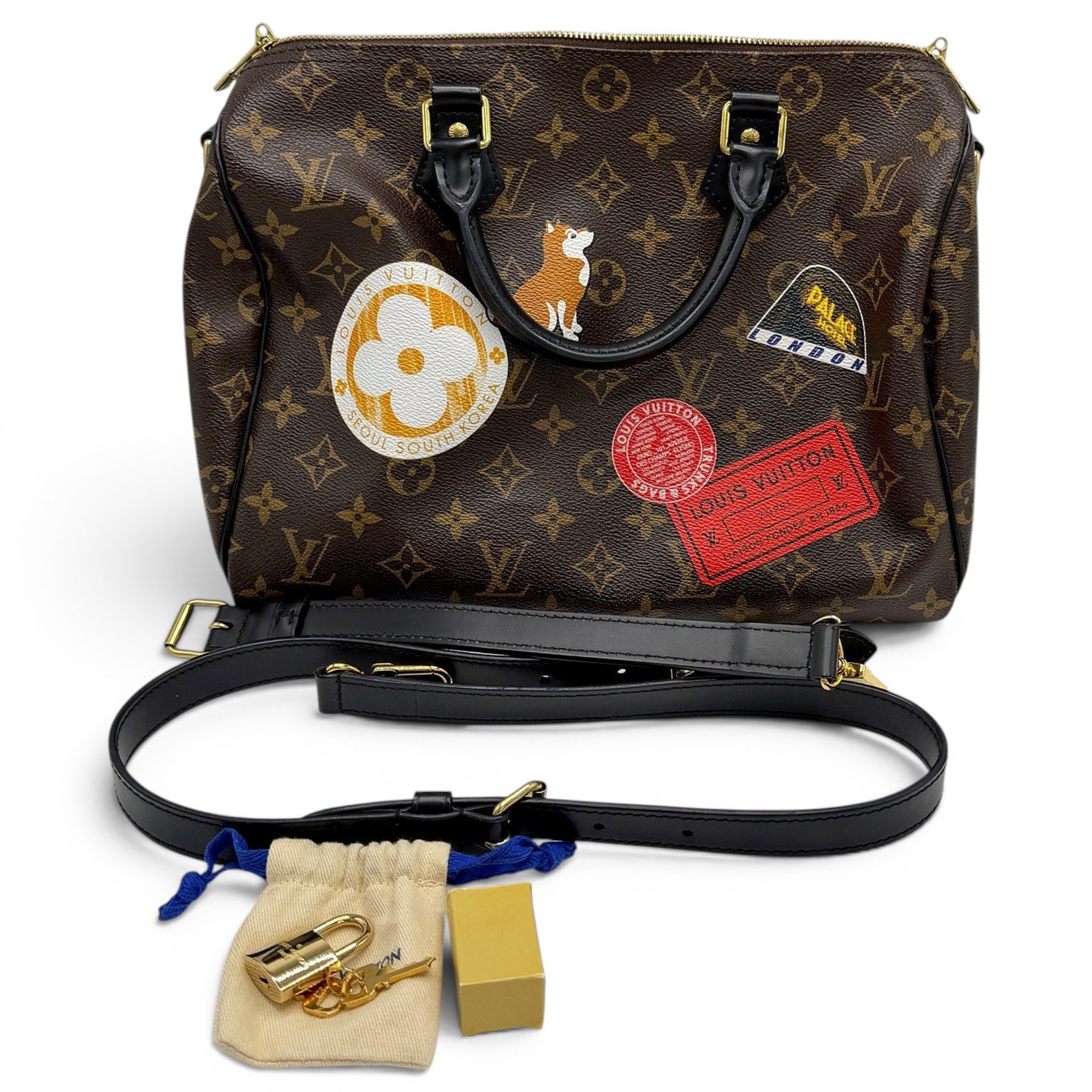 Speedy leather handbag