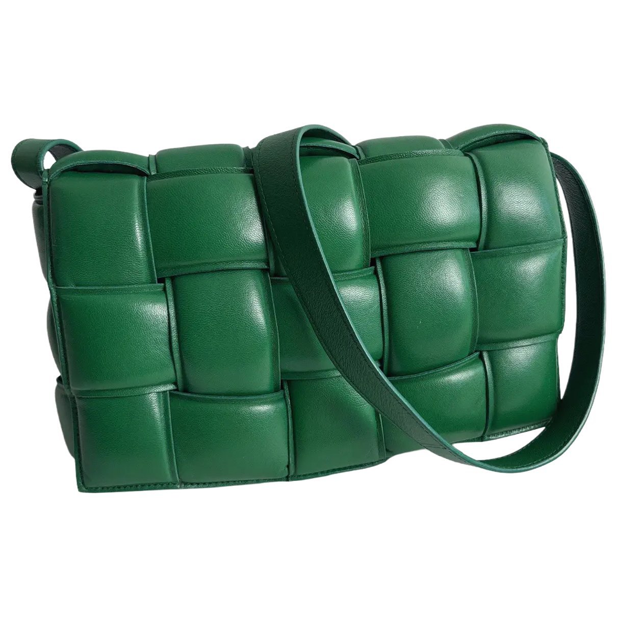 Cassette leather handbag