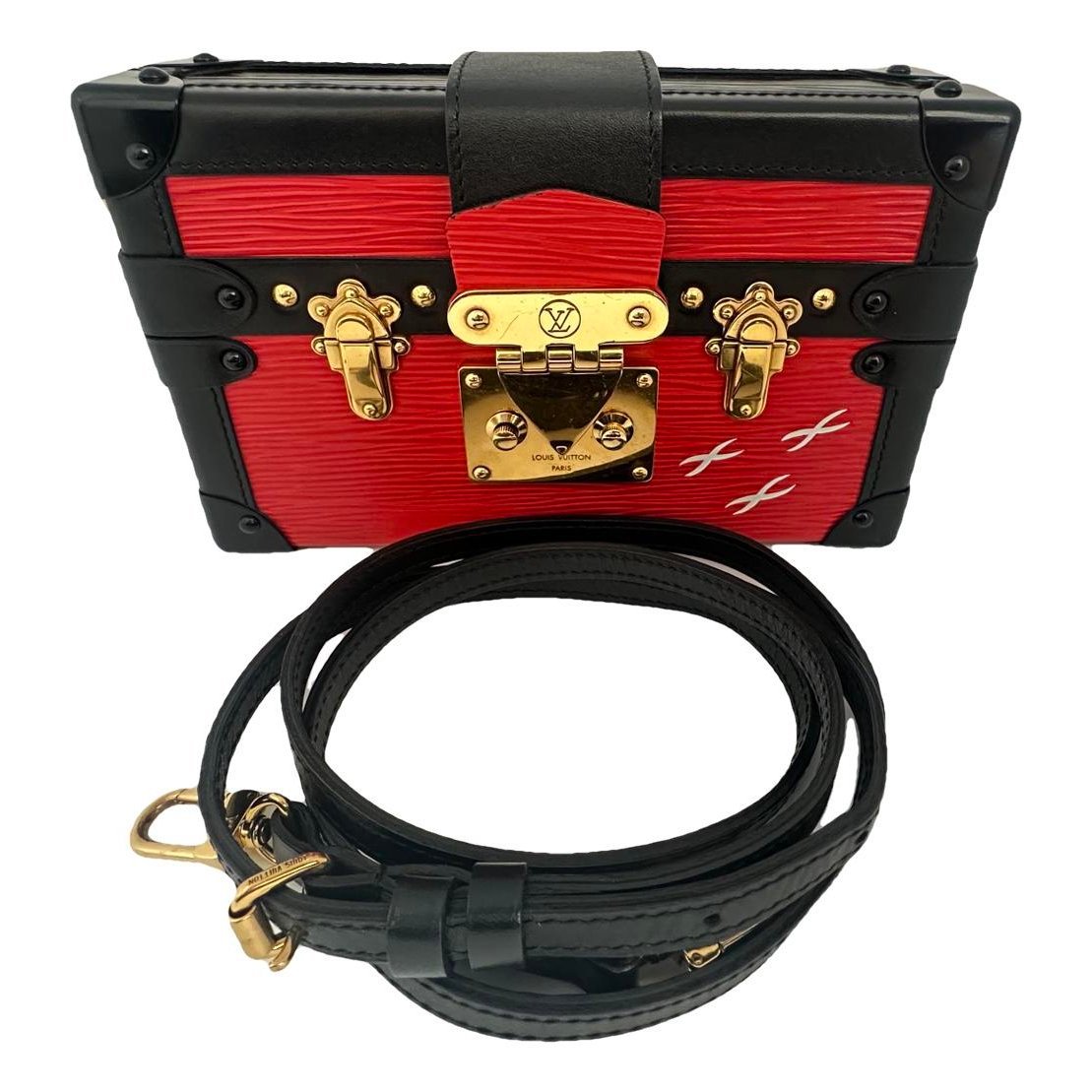 Petite Malle leather handbag