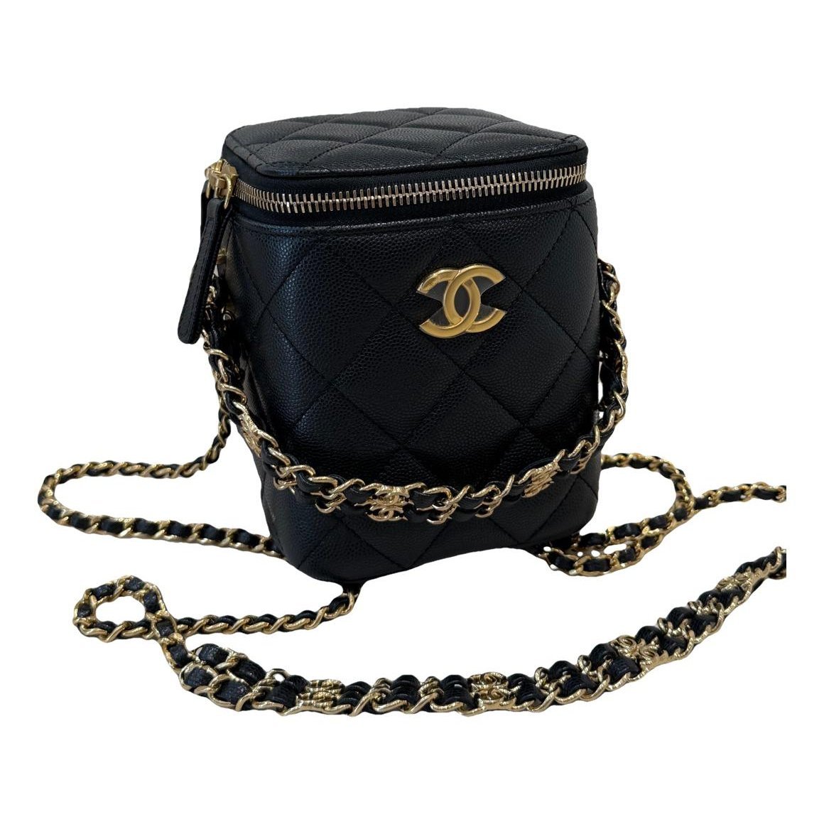 Trendy CC Vanity leather handbag