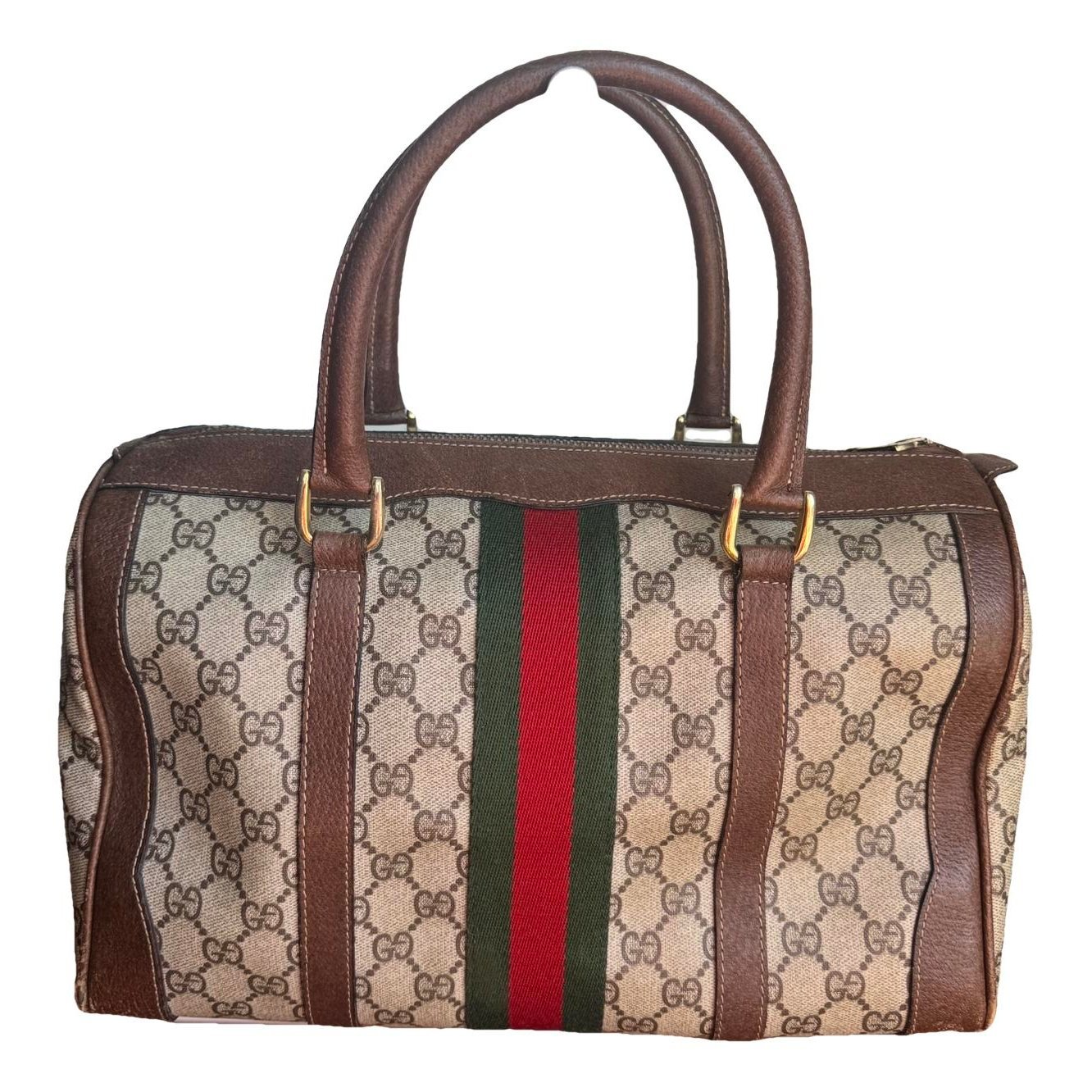 Boston leather handbag