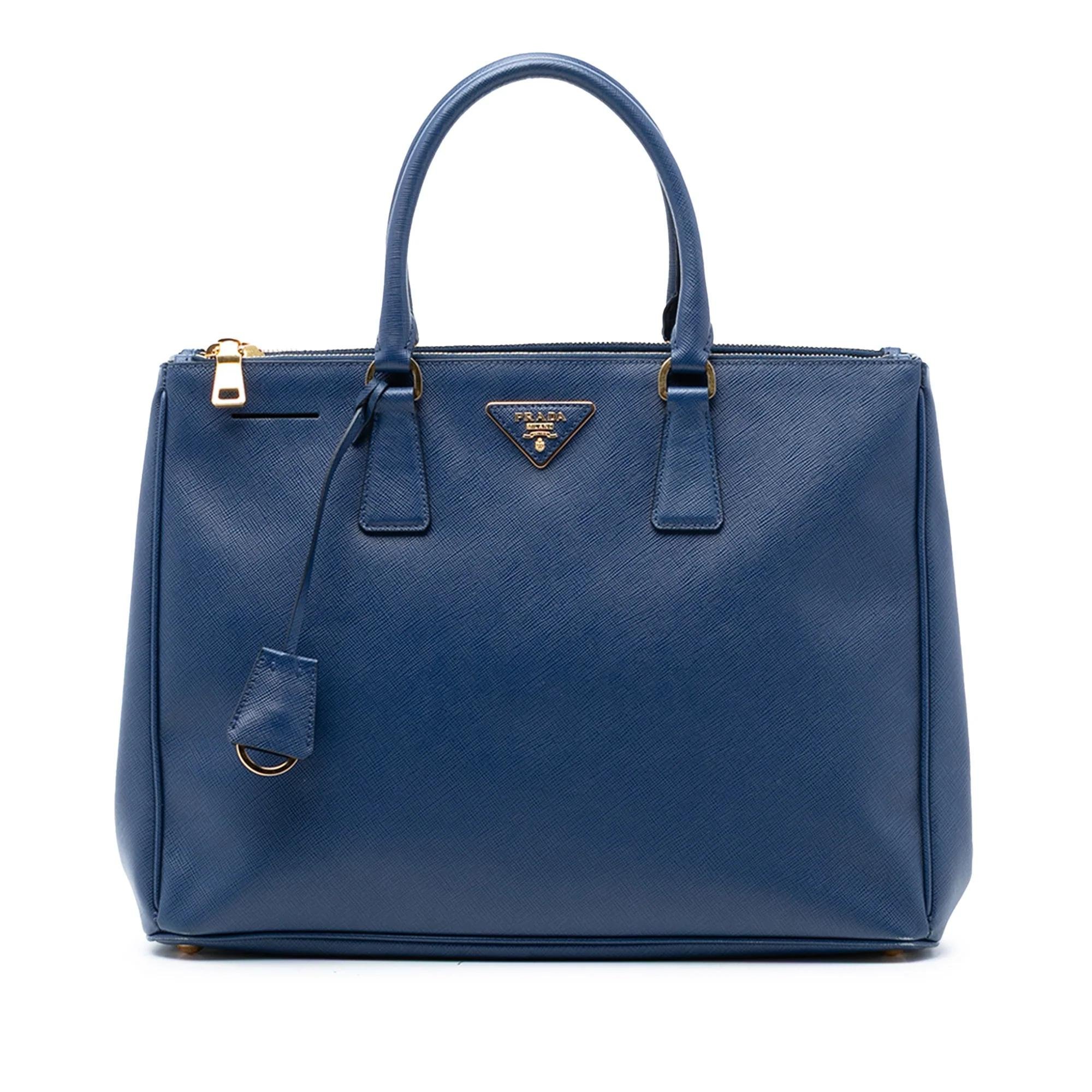 Double leather tote