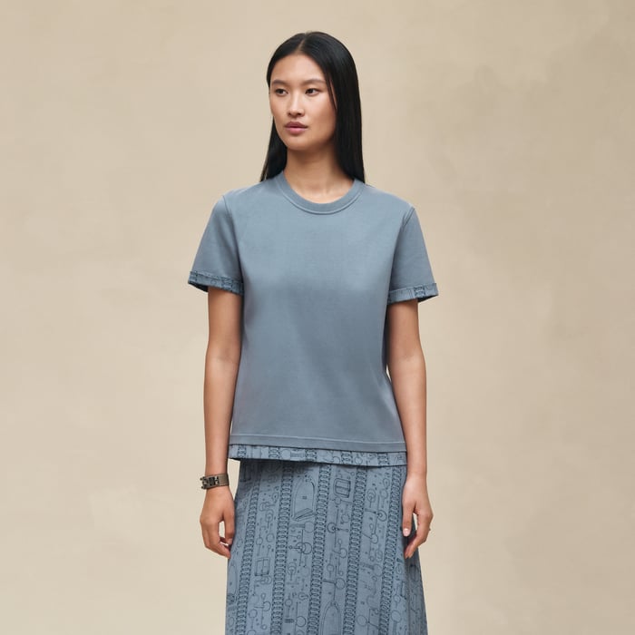 Bleu Adriatique Straight T-shirt