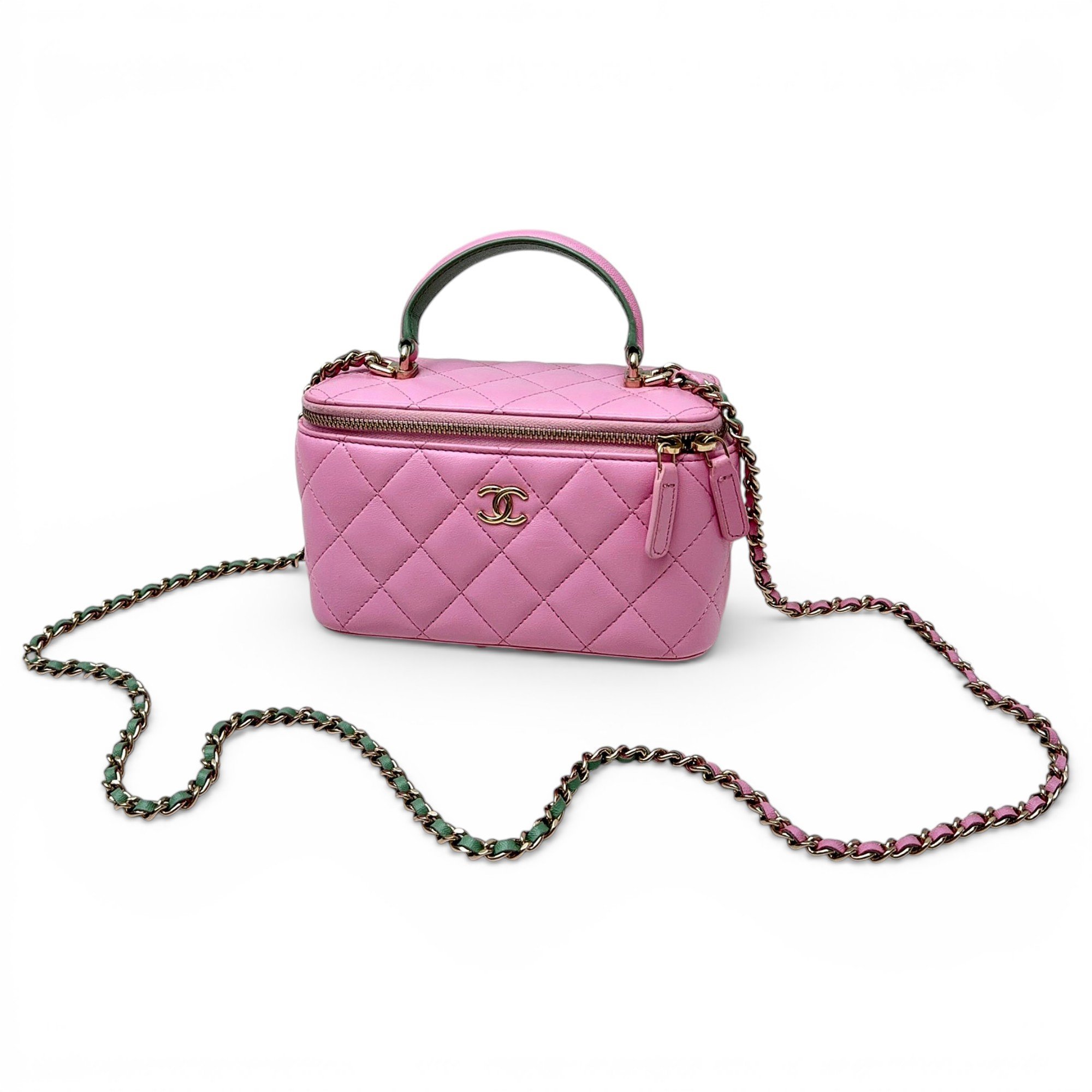 Trendy CC Vanity leather handbag