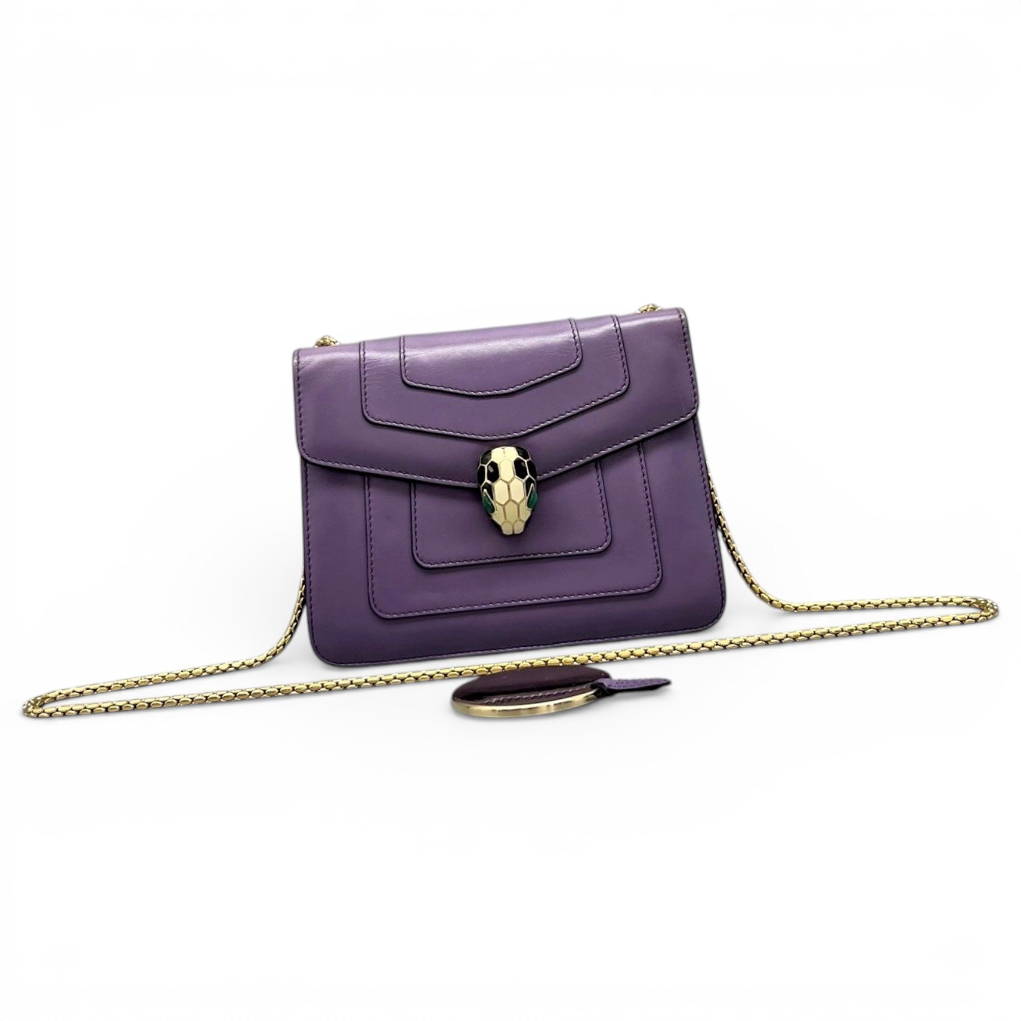 Serpenti leather crossbody bag