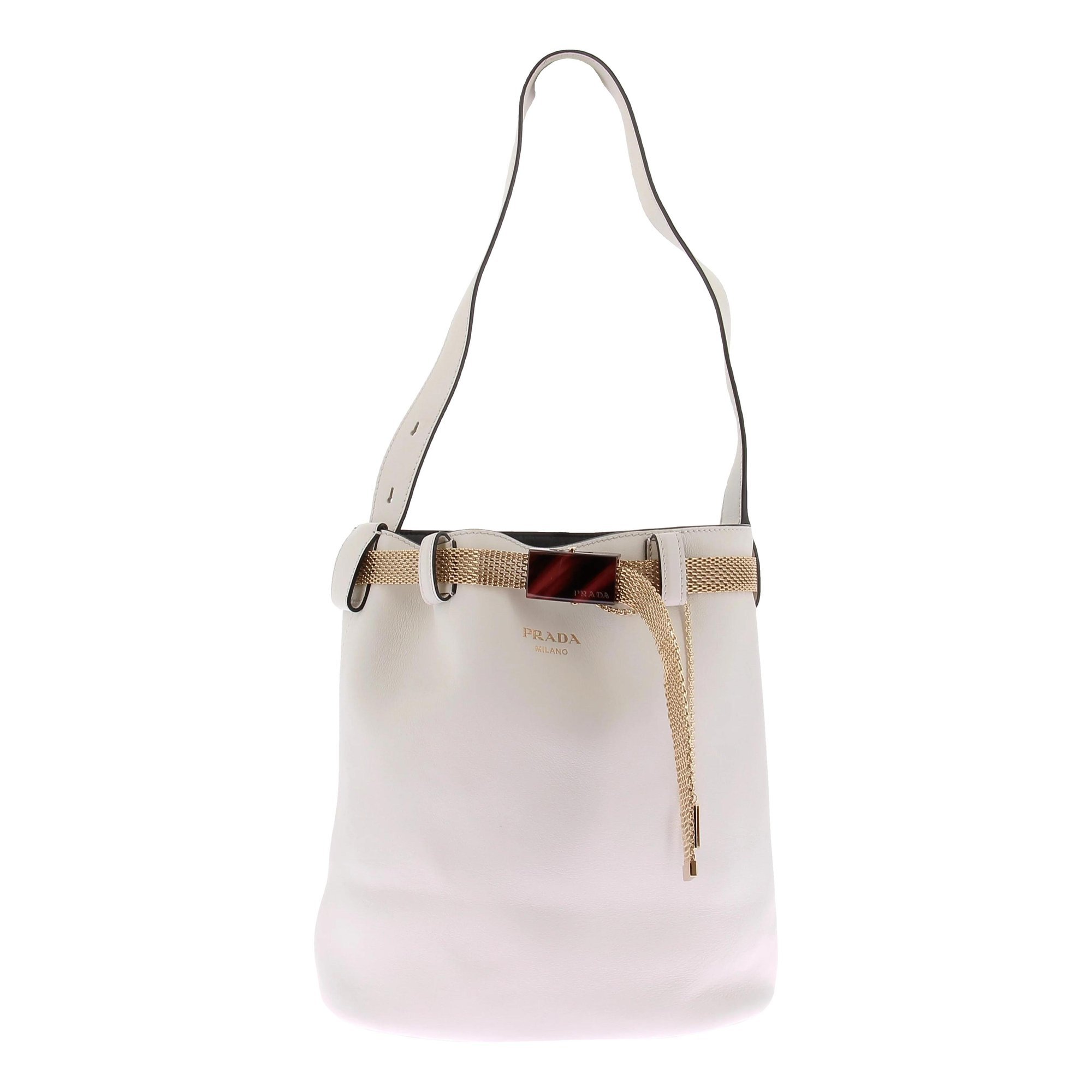 Buckle leather bag