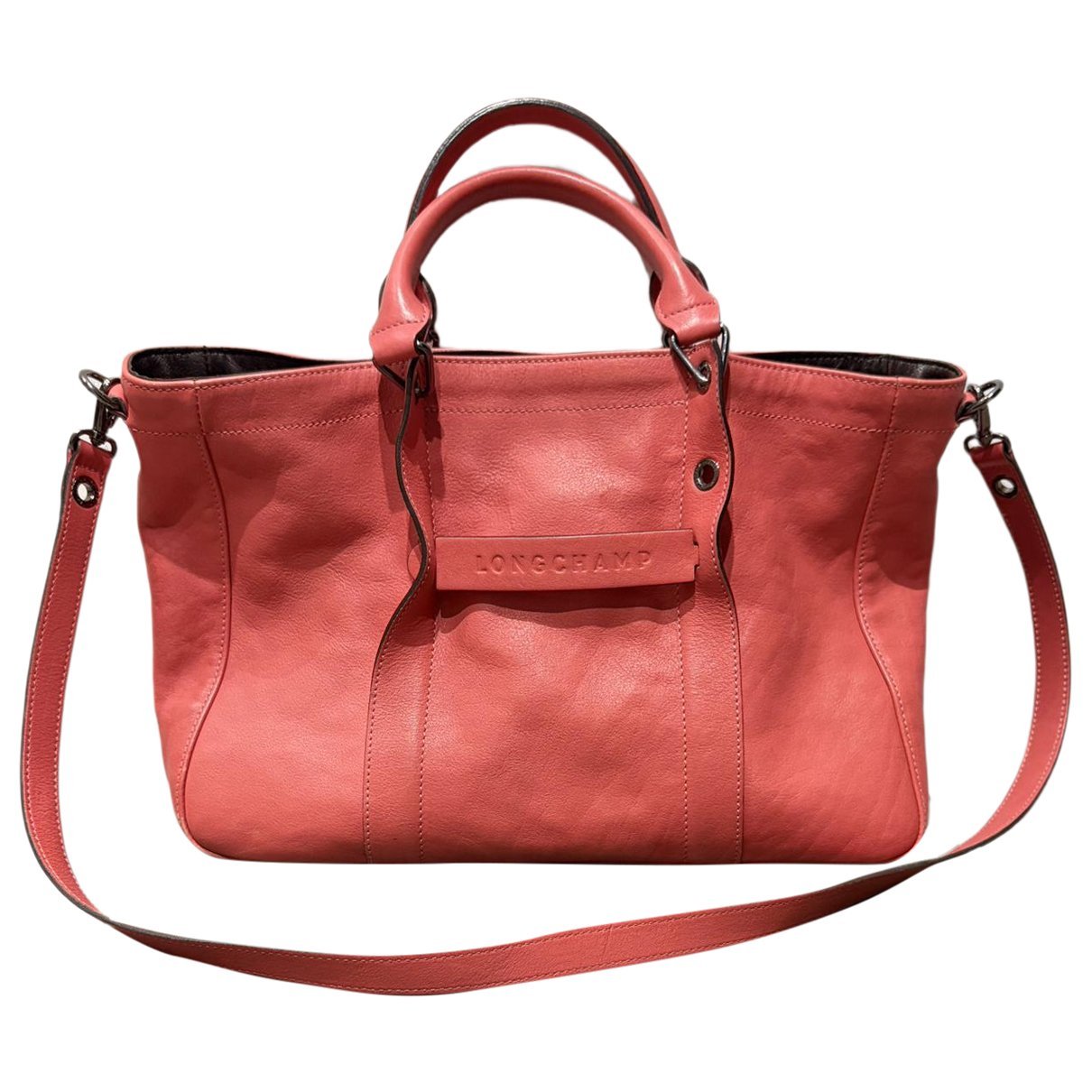 3D leather handbag