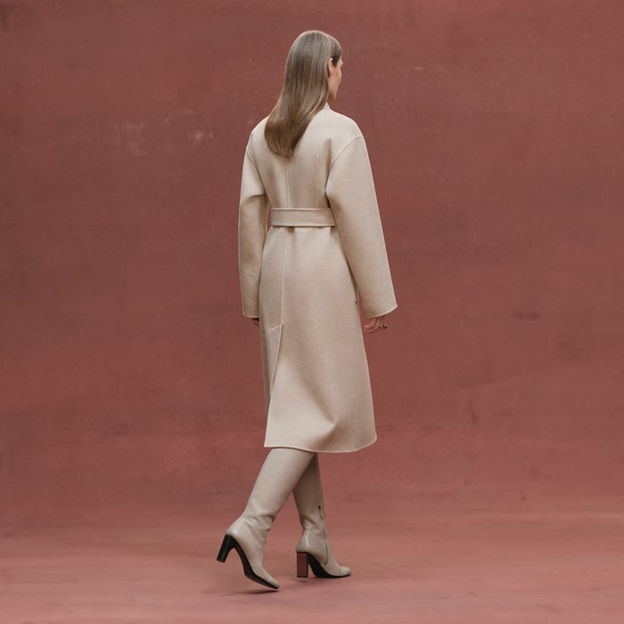 Beige Naturel Equestrian Long Jacket