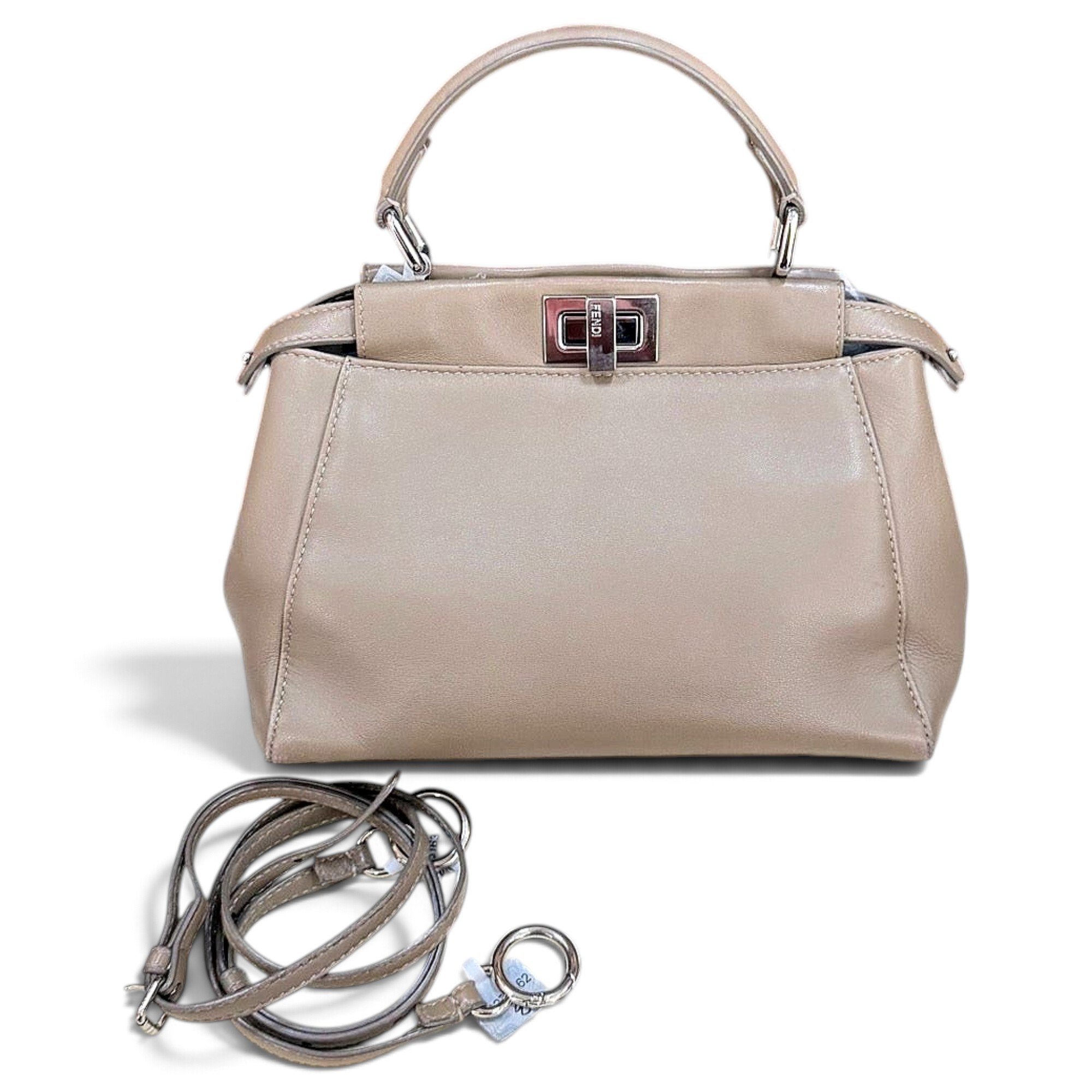 Peekaboo leather handbag