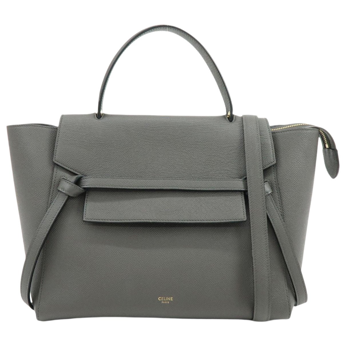 Belt pony-style calfskin handbag