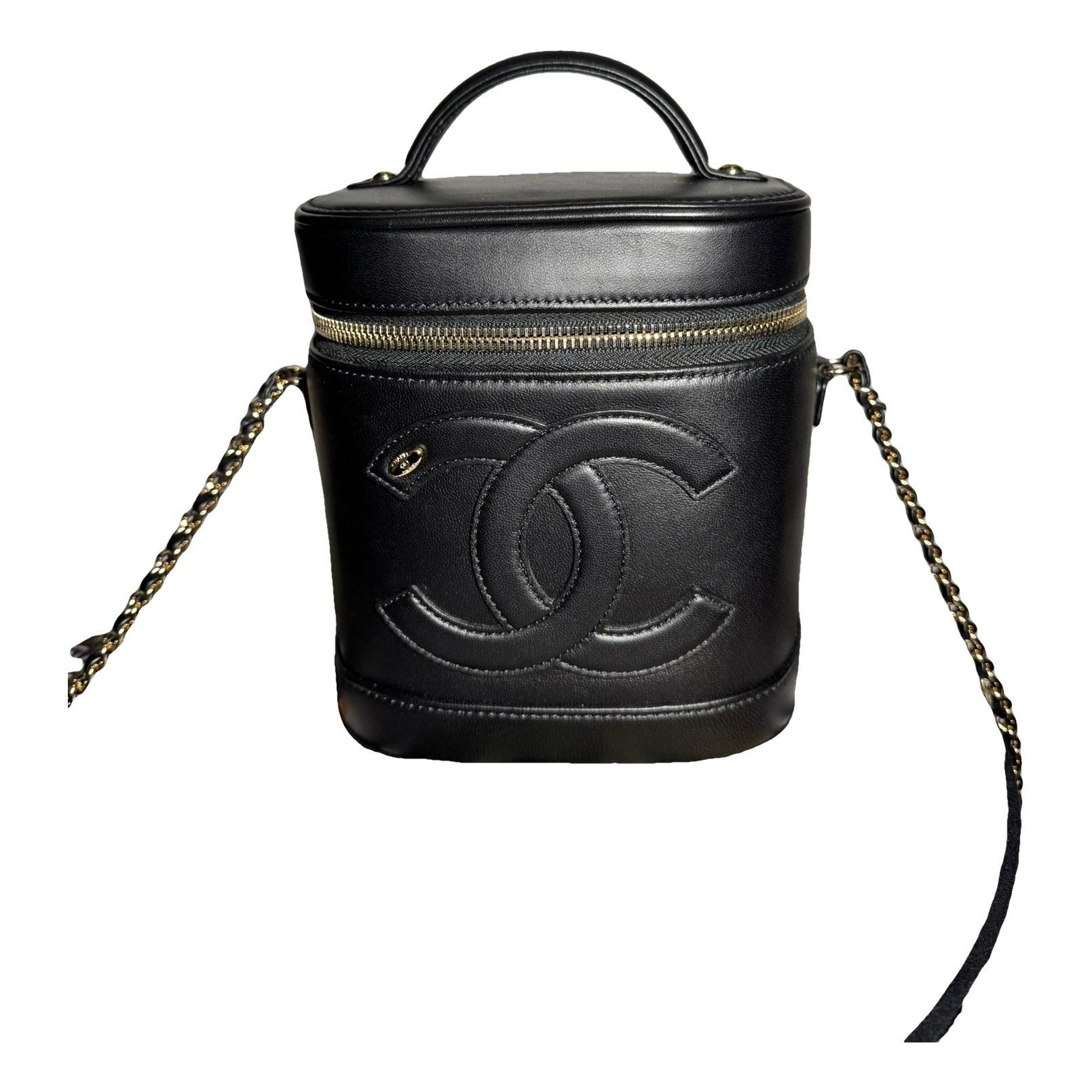 Trendy CC Vanity leather handbag