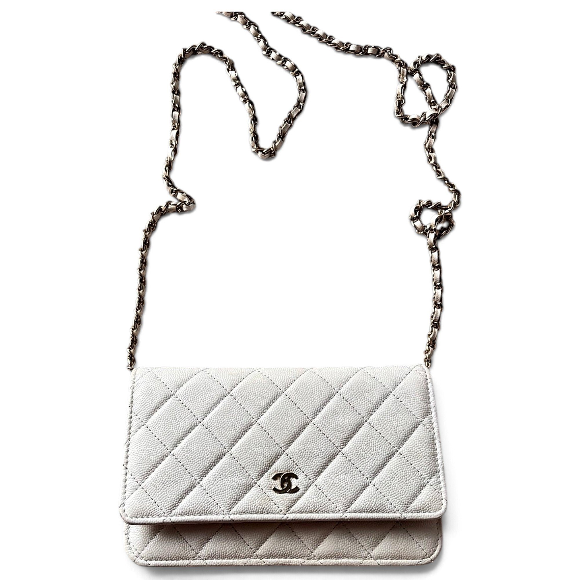 Wallet On Chain leather crossbody bag
