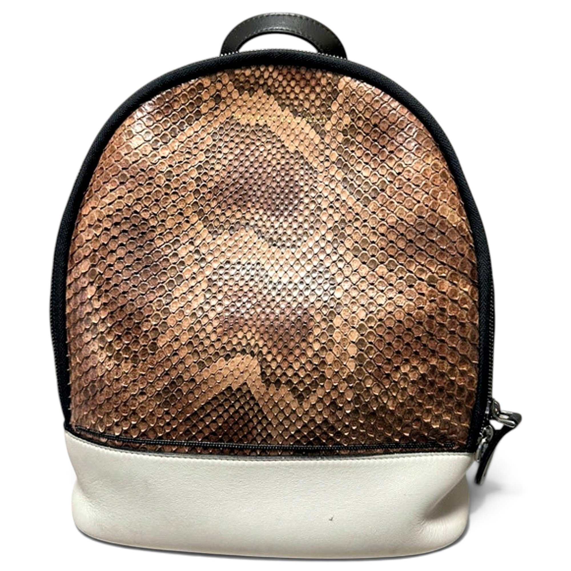 Leather backpack
