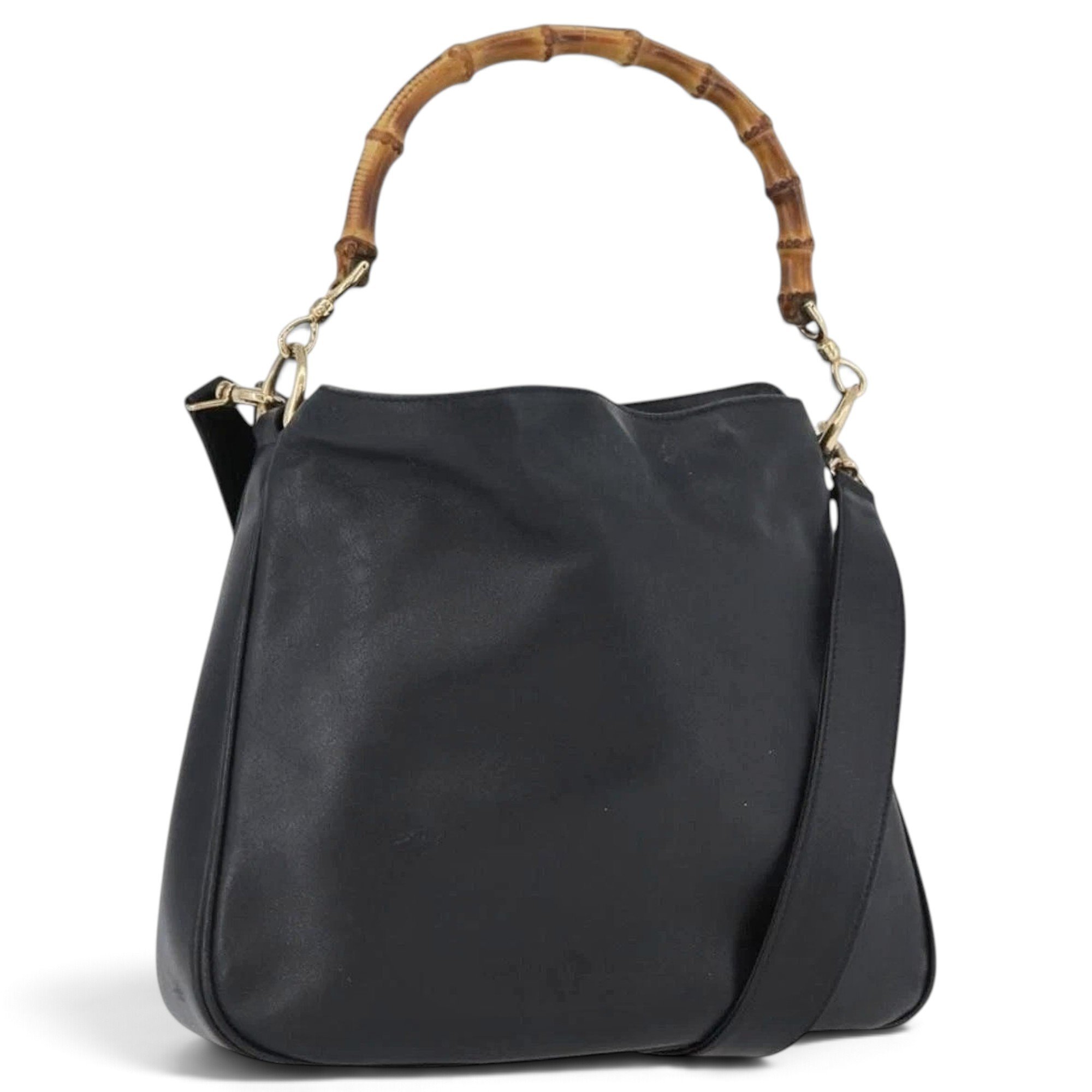 Bamboo leather handbag