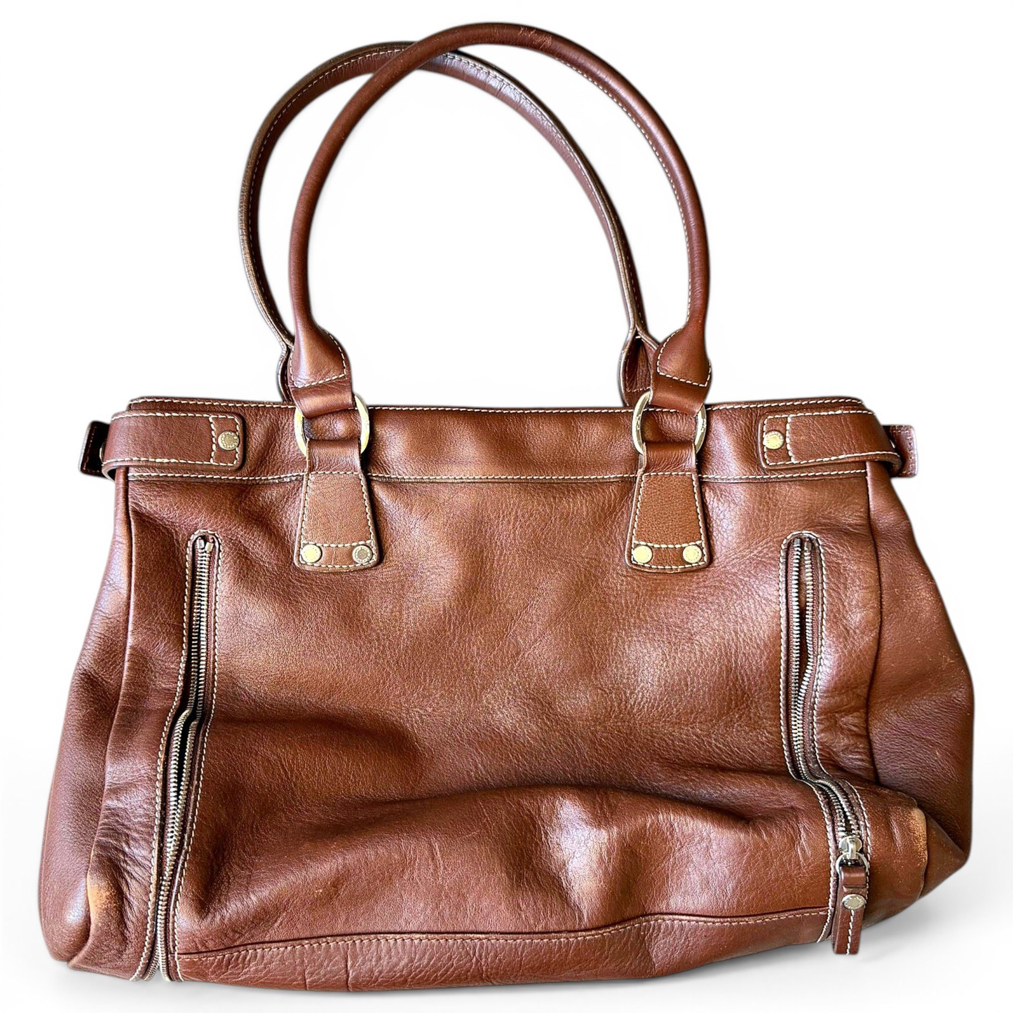 Leather handbag