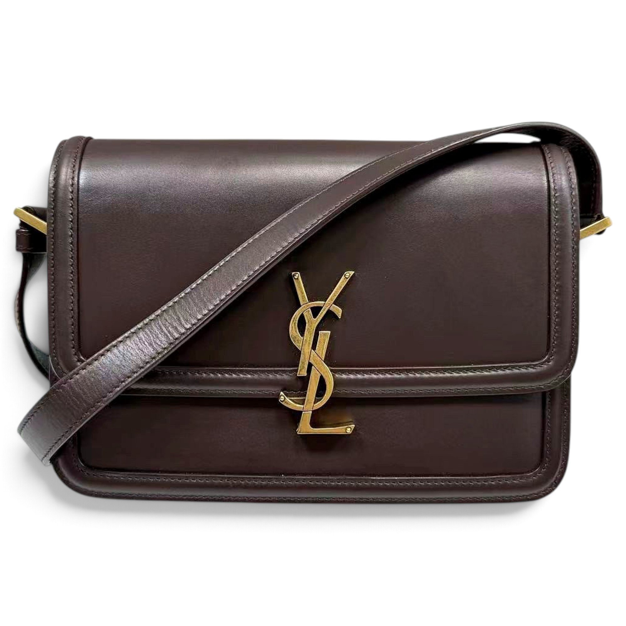 Solférino leather handbag