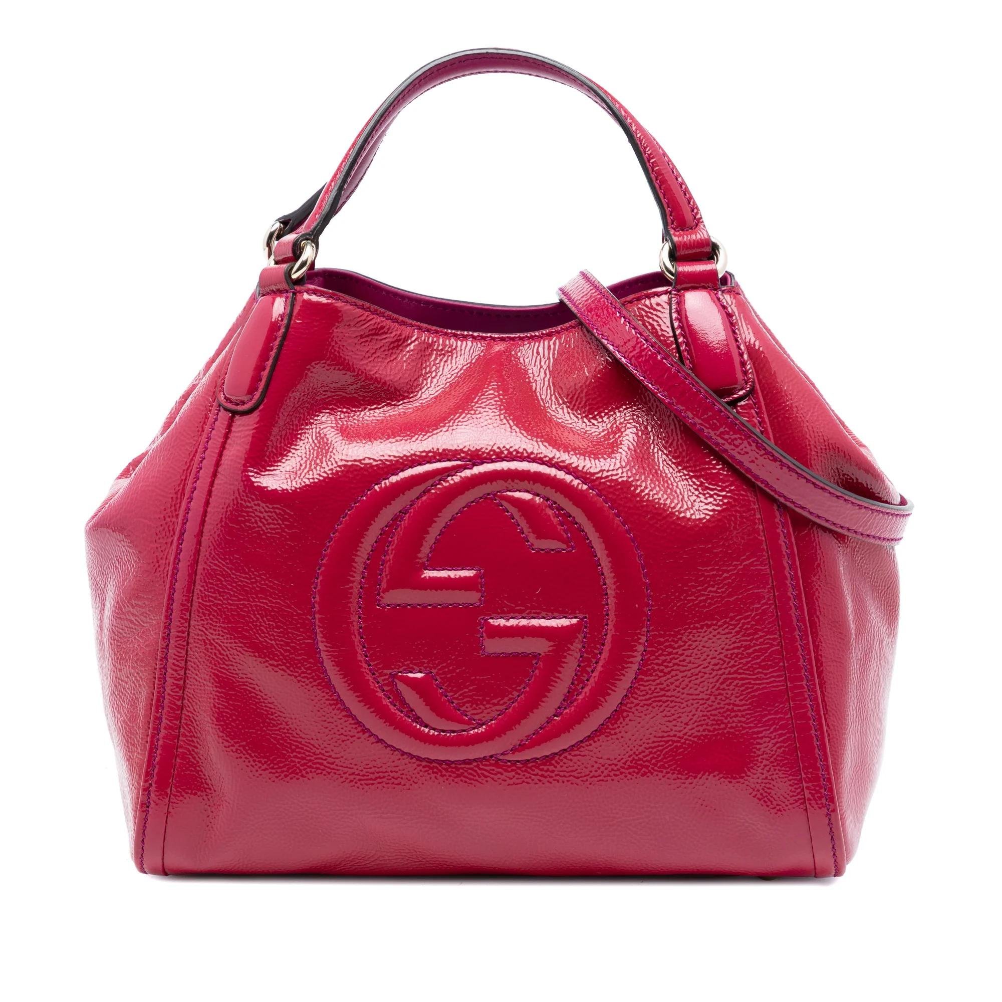 Soho patent leather satchel