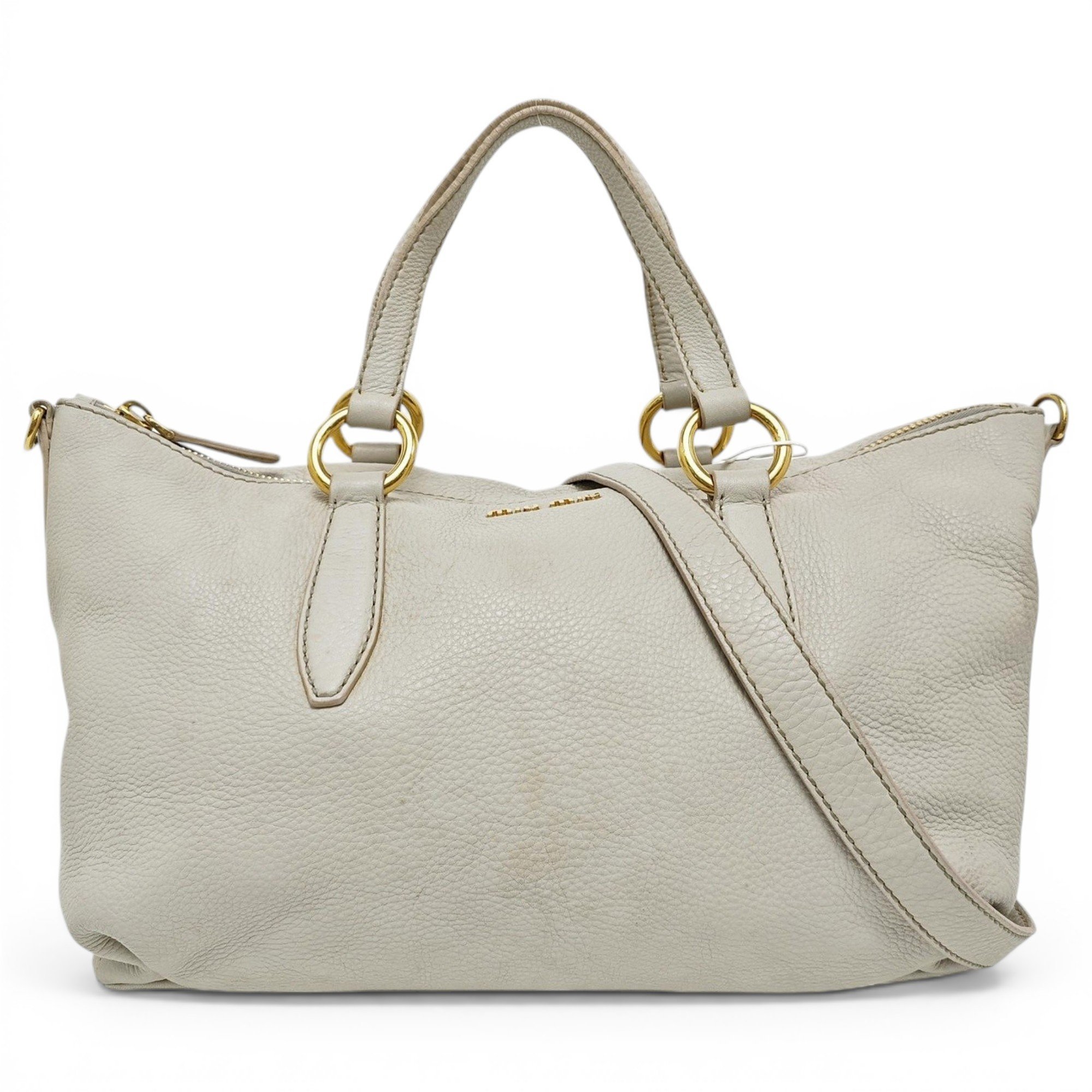 Madras leather handbag