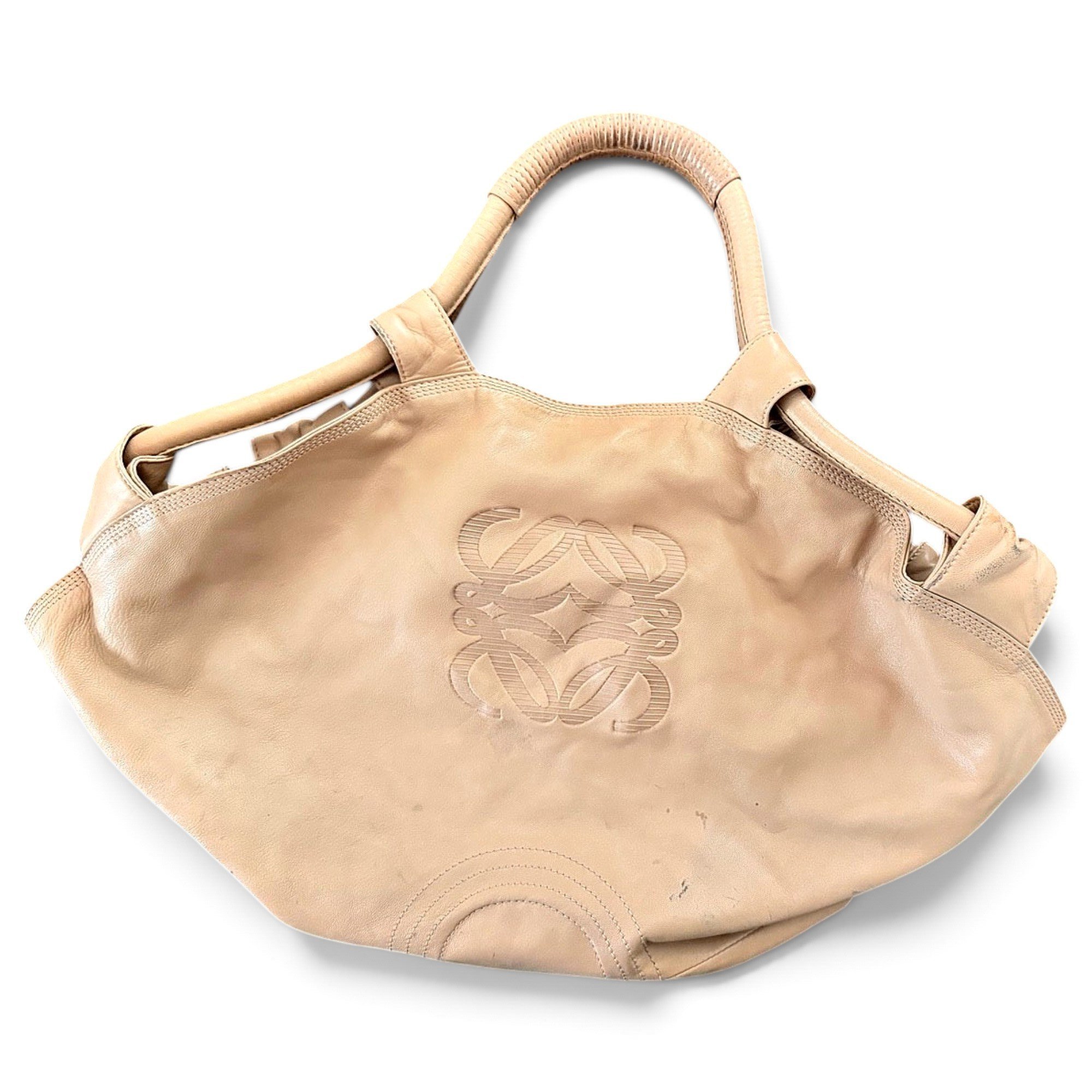 Anagram leather handbag
