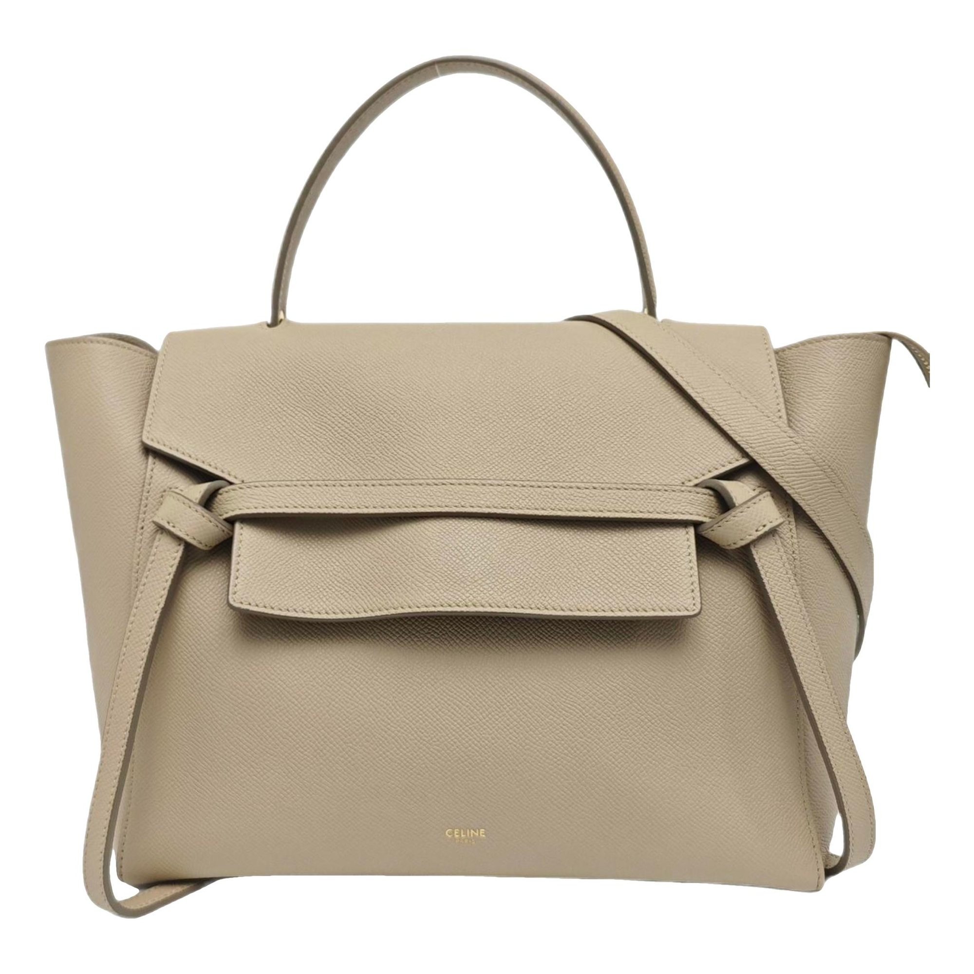 Belt leather handbag