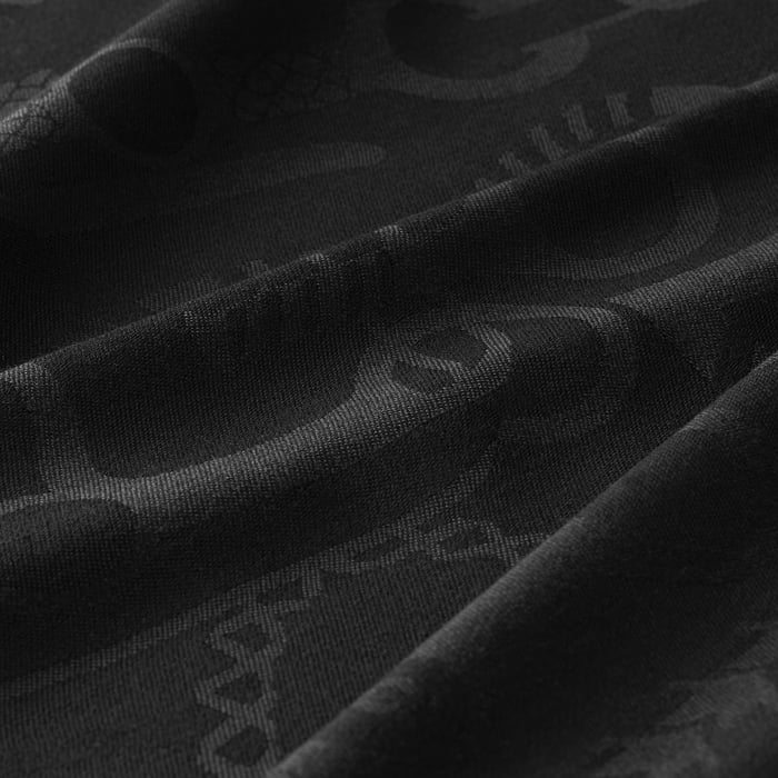 Noir Grand Jacquard Panoplie Equestre Muffler