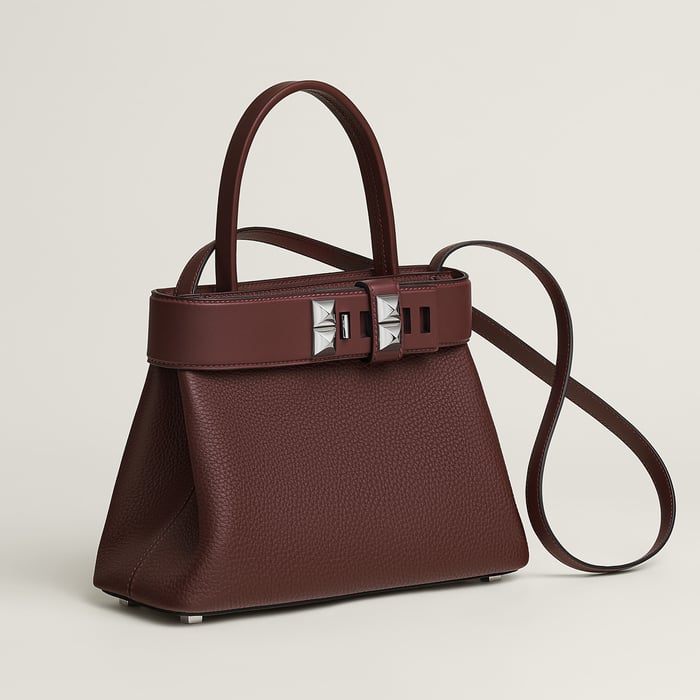 Rouge Sellier Bolsa Médor Clous