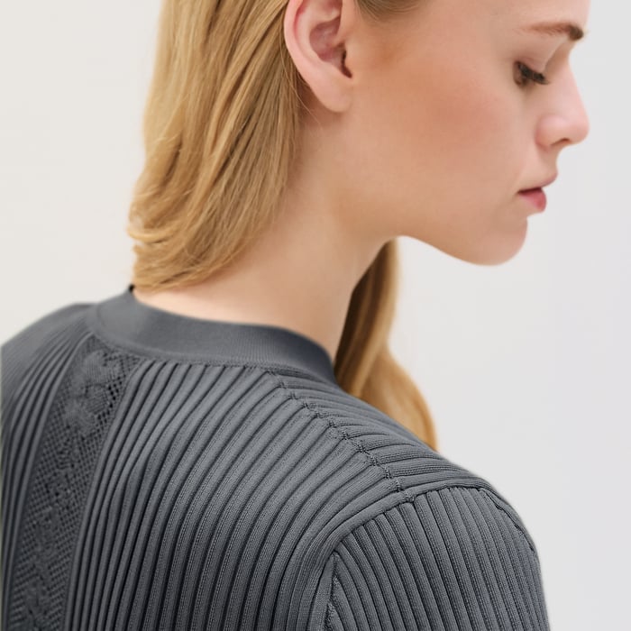 Bleu Noir Buttoned Cardigan