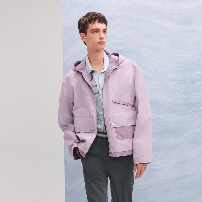 Rose Cendré Hooded Jacket