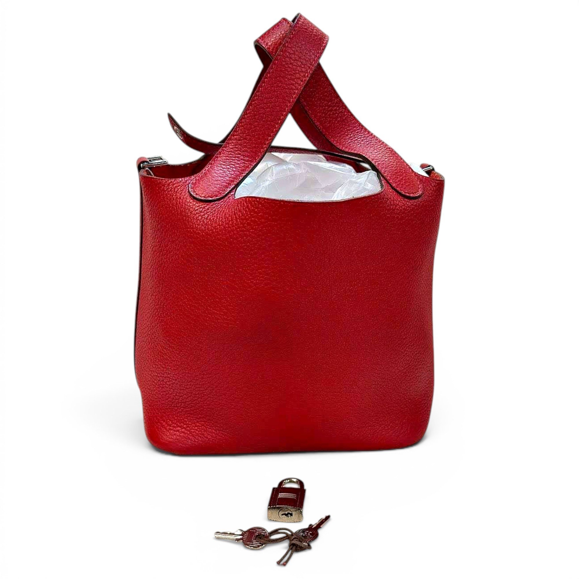 Picotin leather handbag