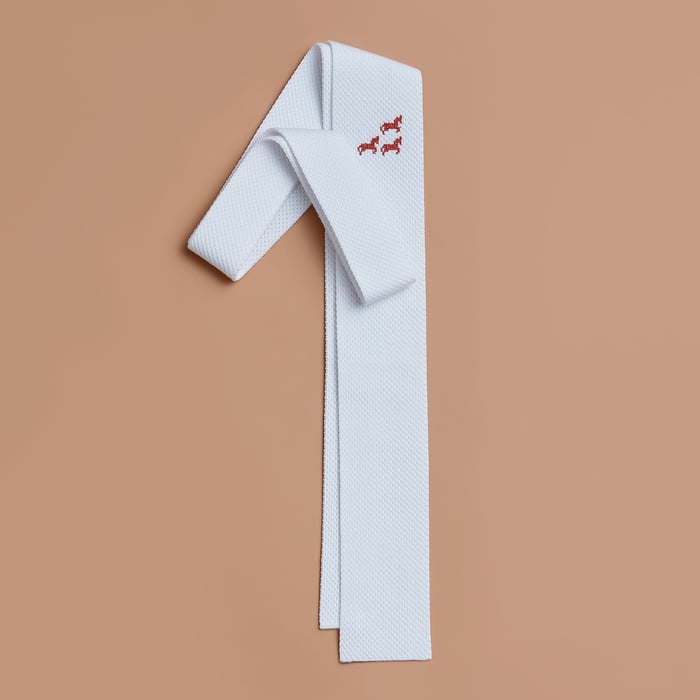 Blanc Jump Tie