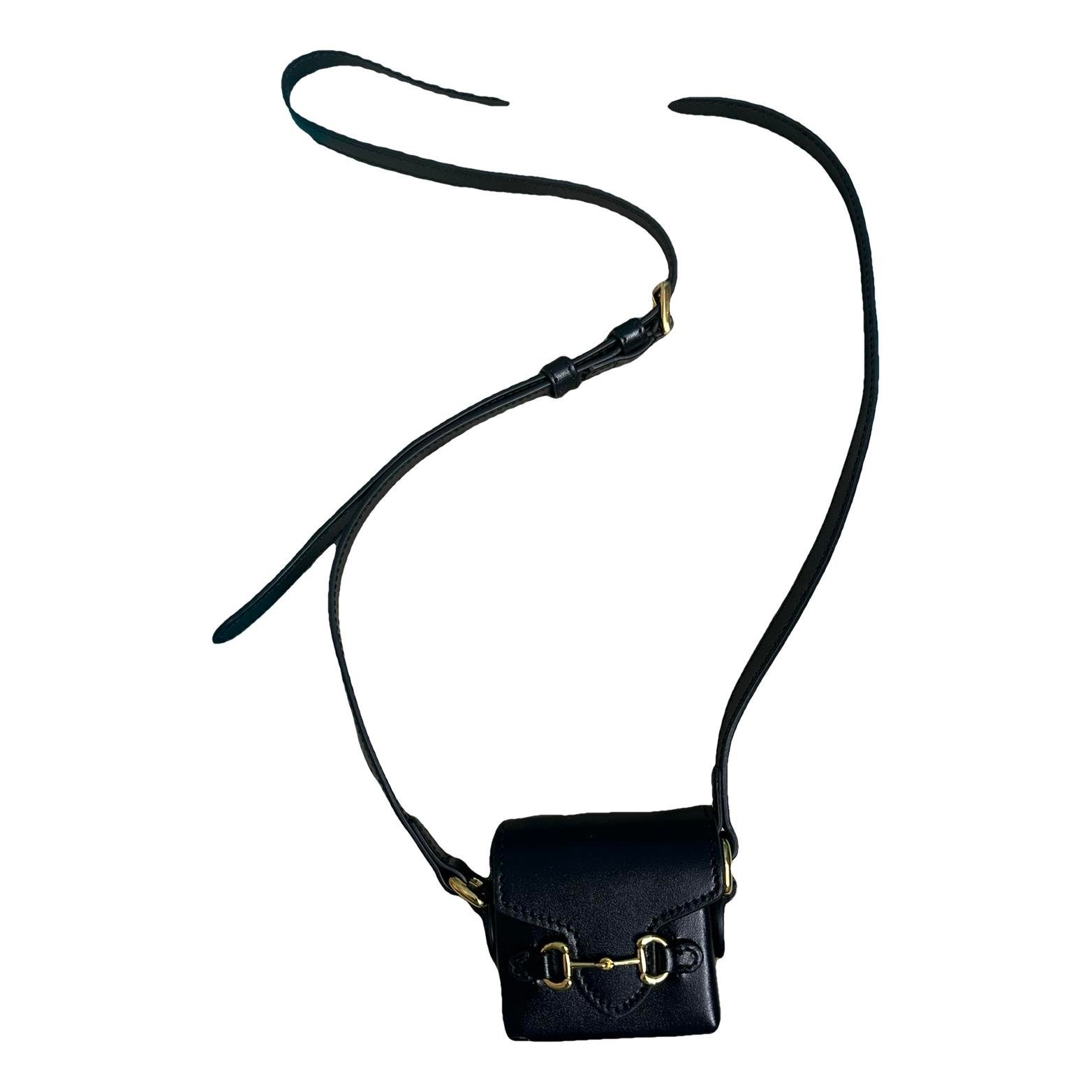 Leather clutch bag