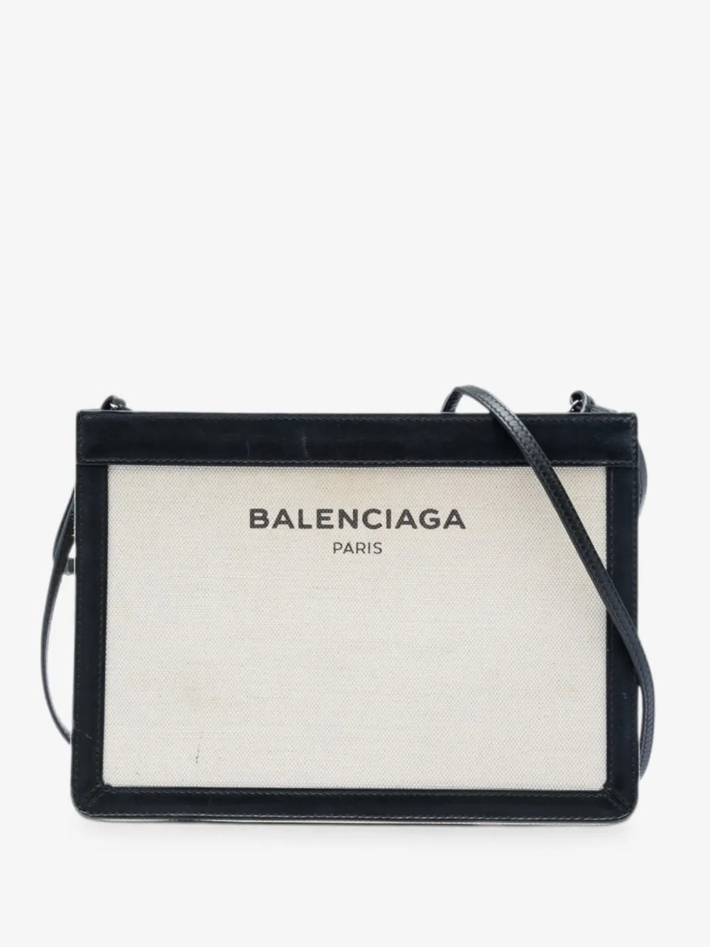 Balenciaga 2017 Canvas Navy Pochette crossbody bag