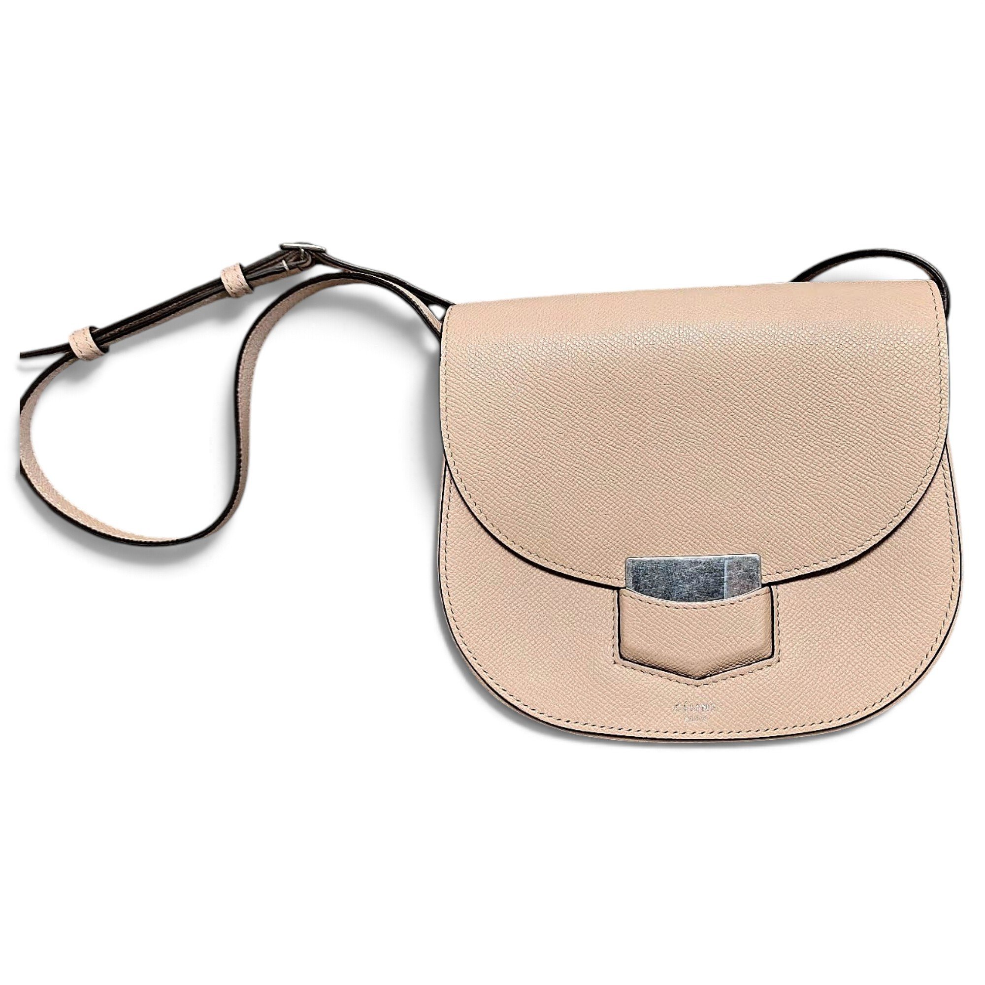 Trotteur leather crossbody bag