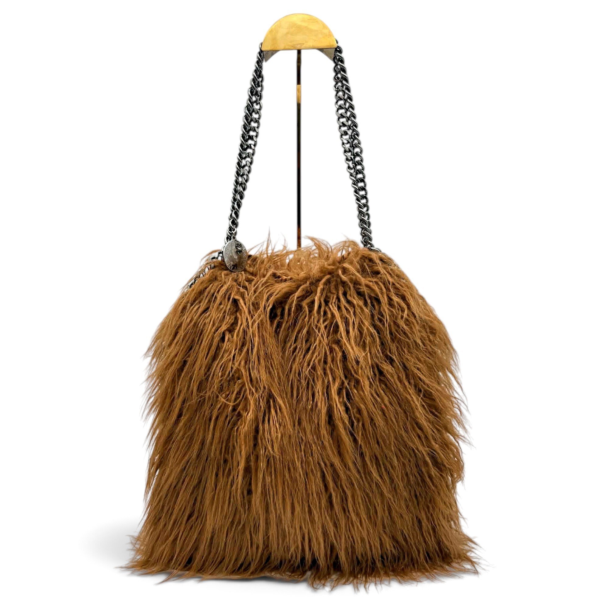 Faux fur handbag