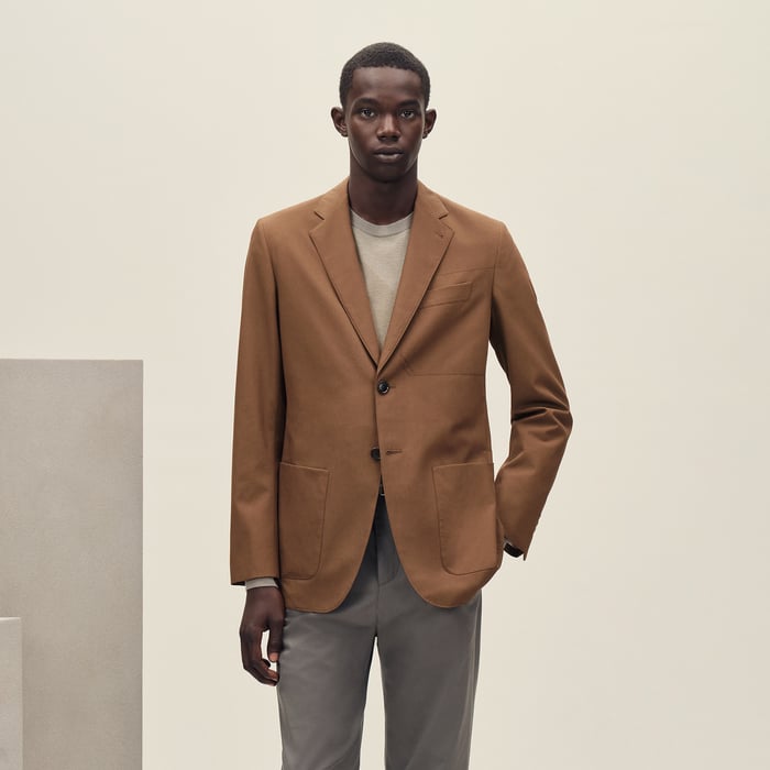 Caramel "Surpiqures H" Stadium Relax Jacket