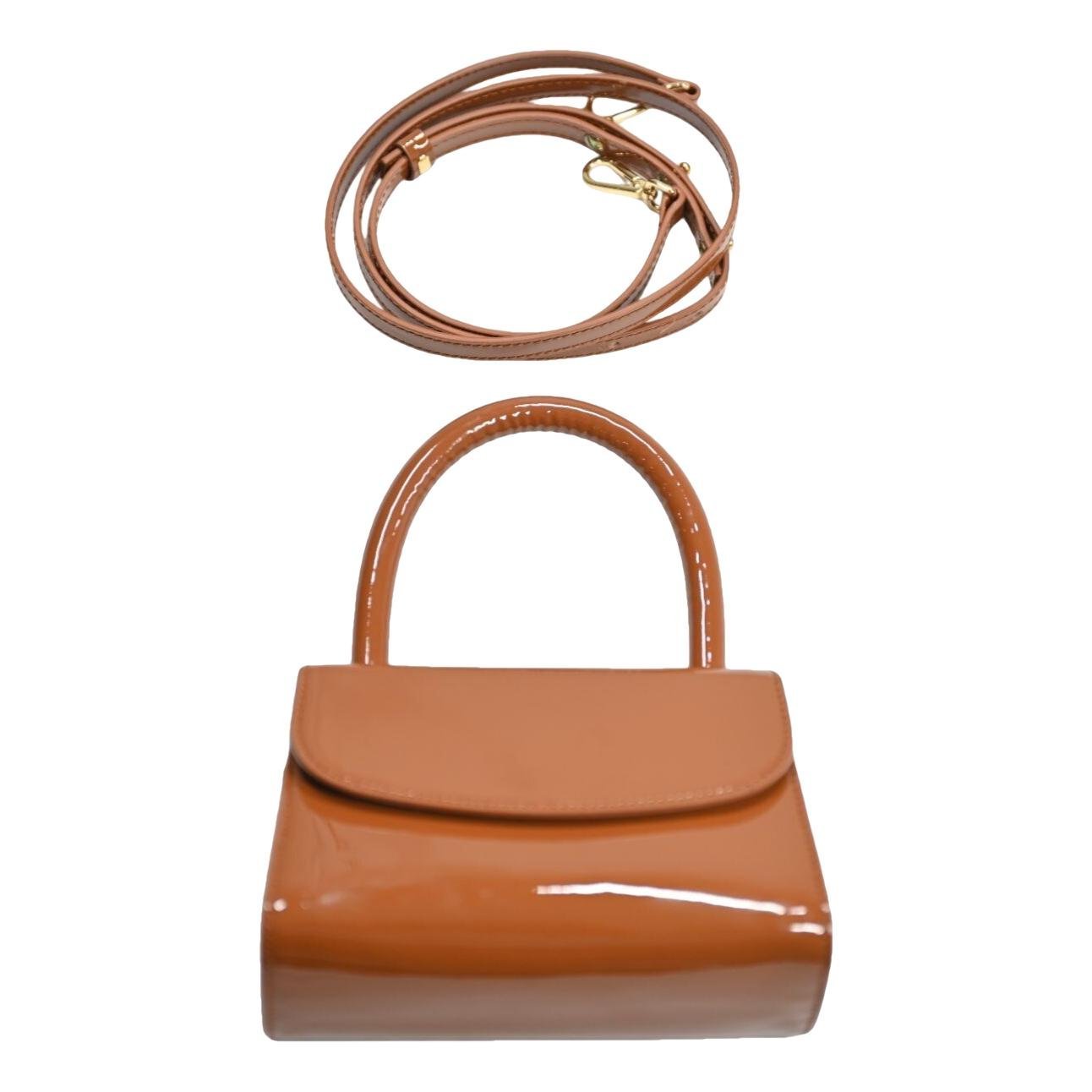 Patent leather handbag