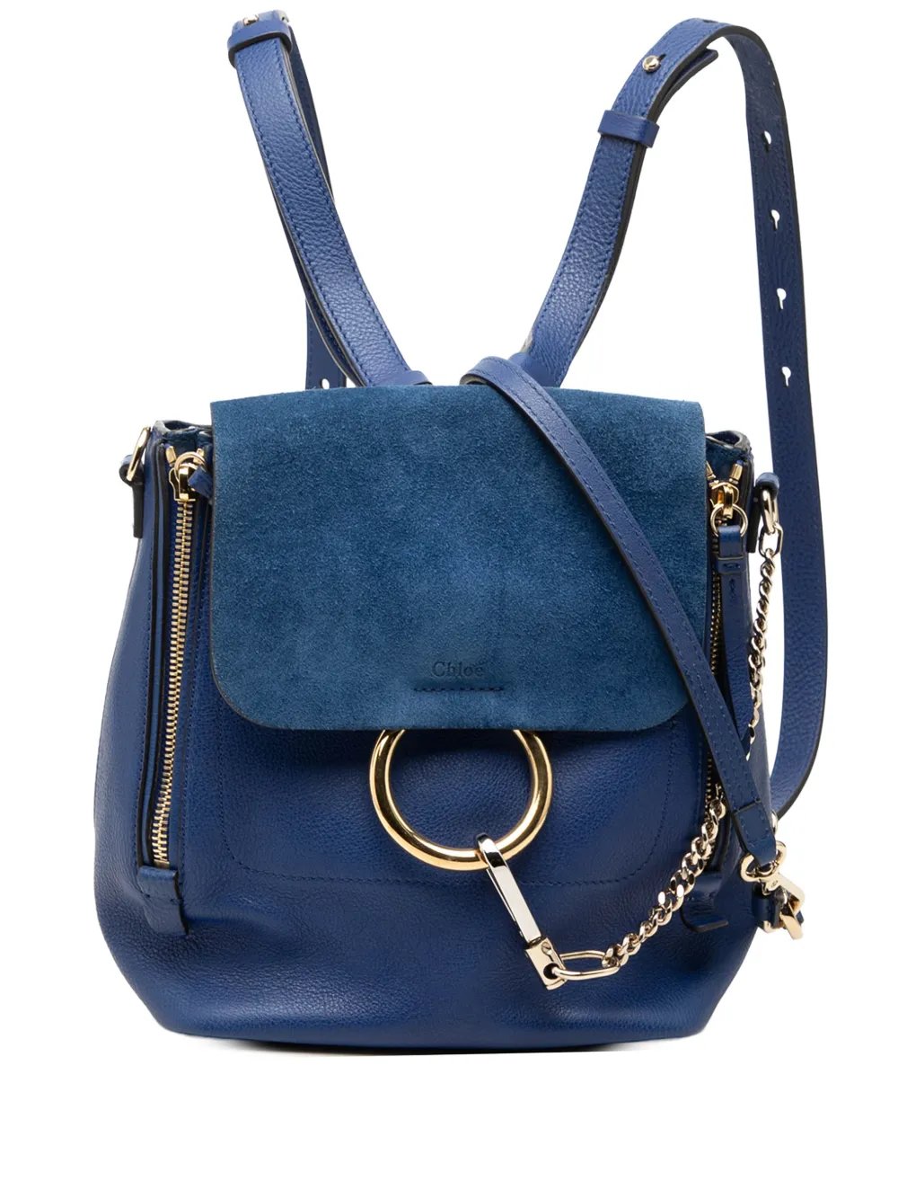 2016 Medium Calfskin and Suede Faye backpack