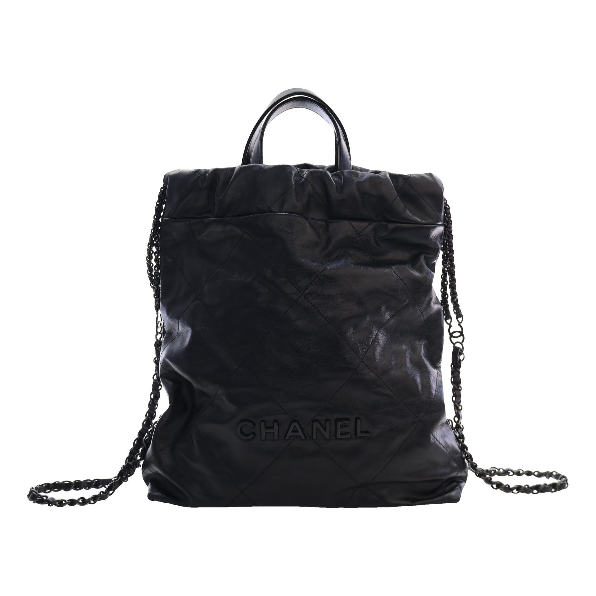 Leather backpack