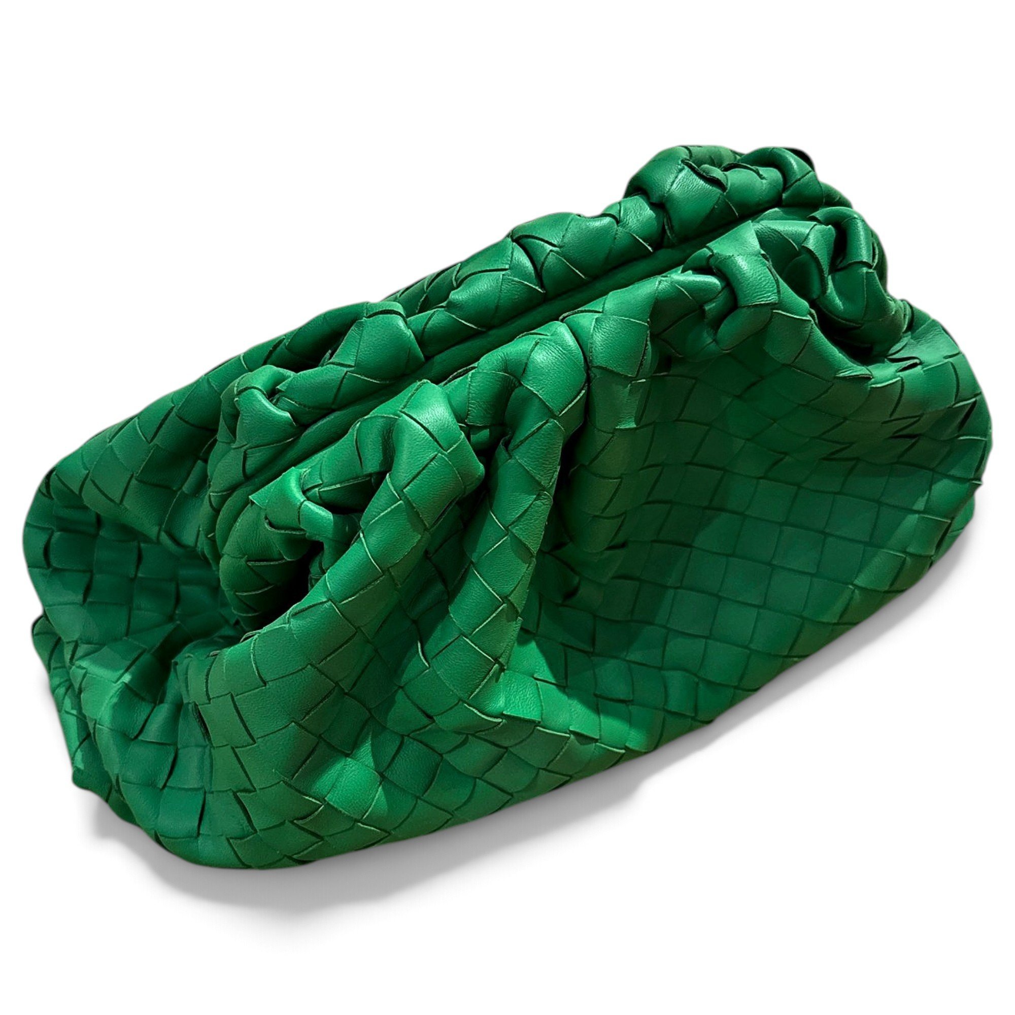 Pouch leather clutch bag