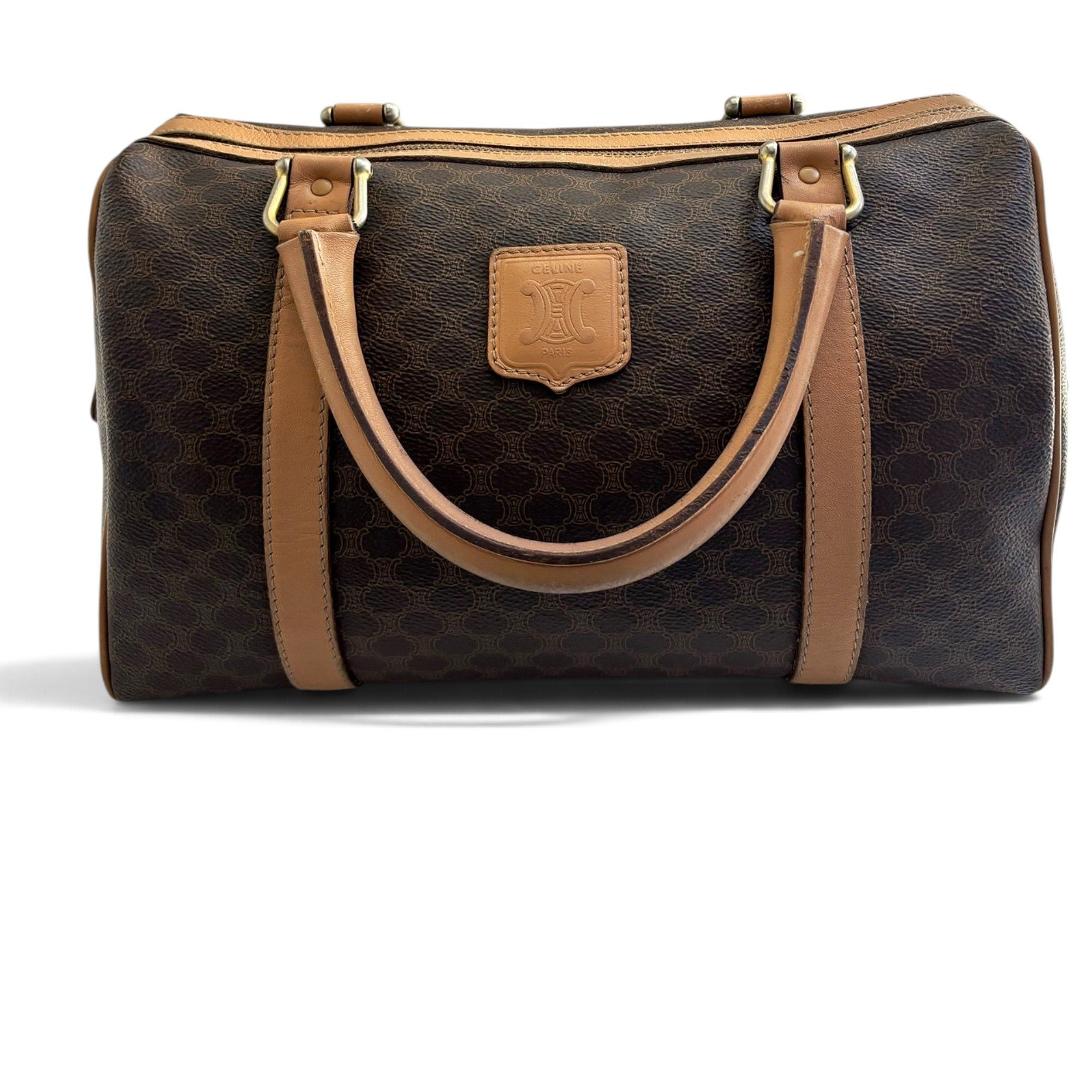 Leather bowling bag