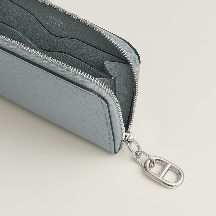 Bleu Glacier Zipengo Chaine d'Ancre Compact Card Holder
