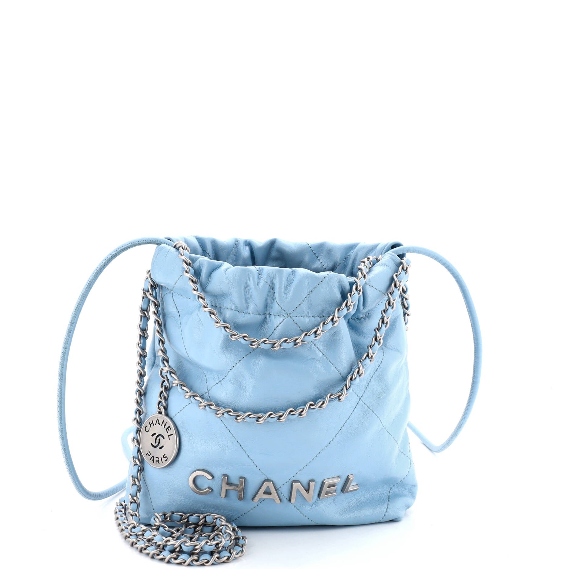 22 Chain Hobo Quilted Calfskin Mini