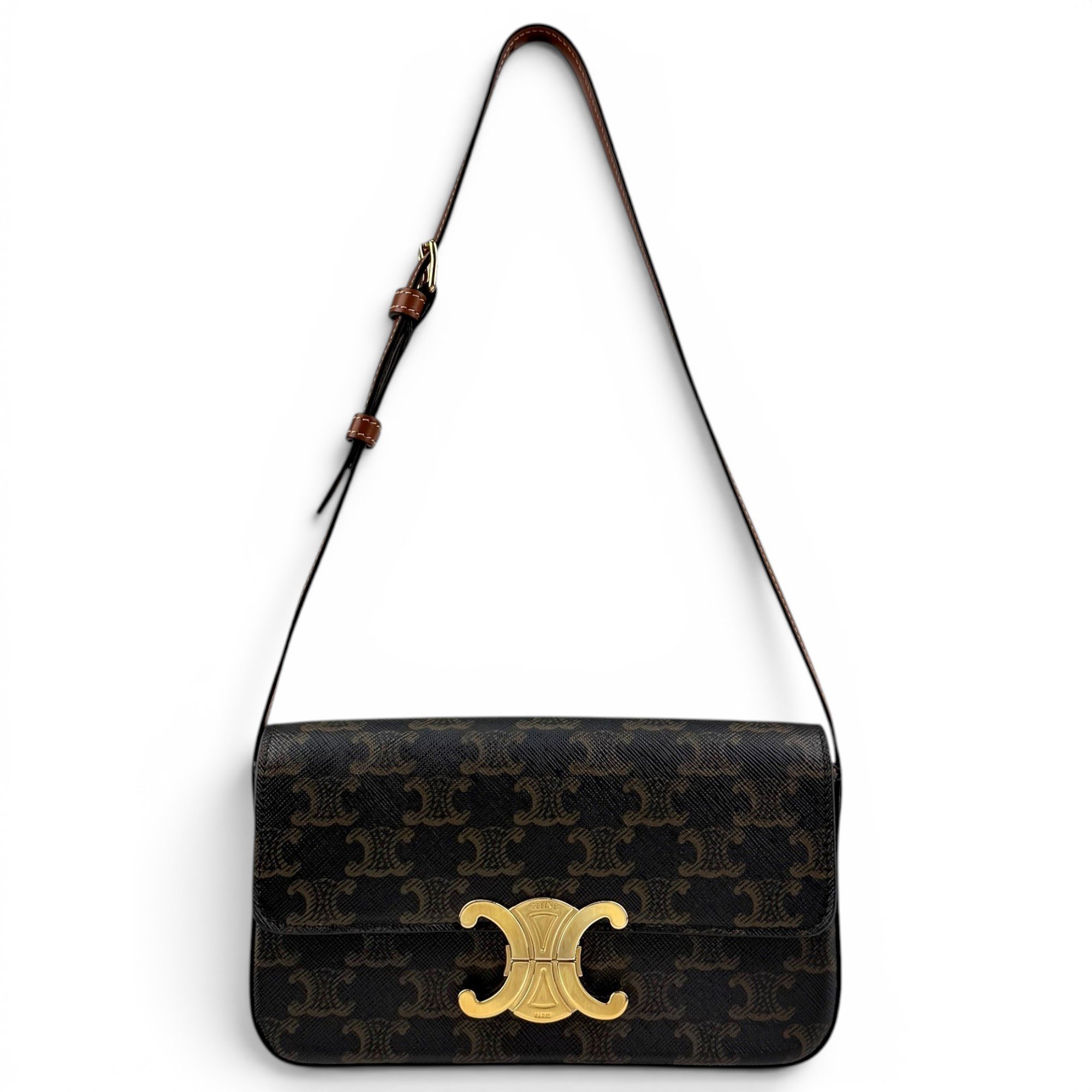 Celine Triomphe leather handbag