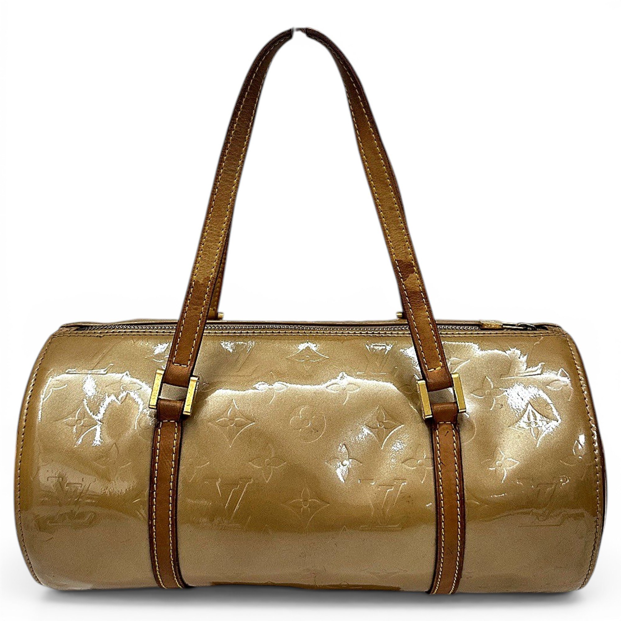Papillon patent leather handbag