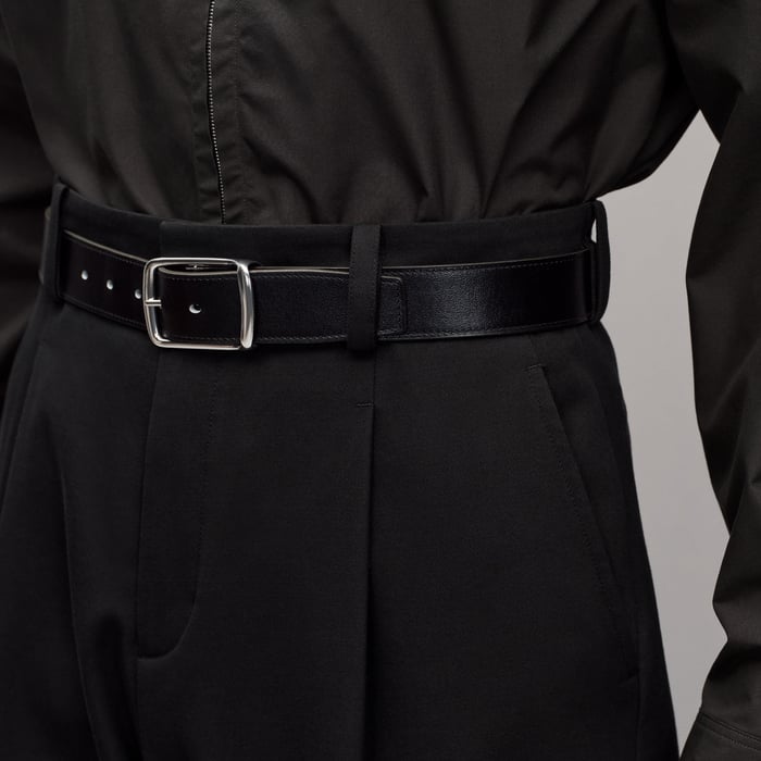 Noir Pleated Palerme Pants