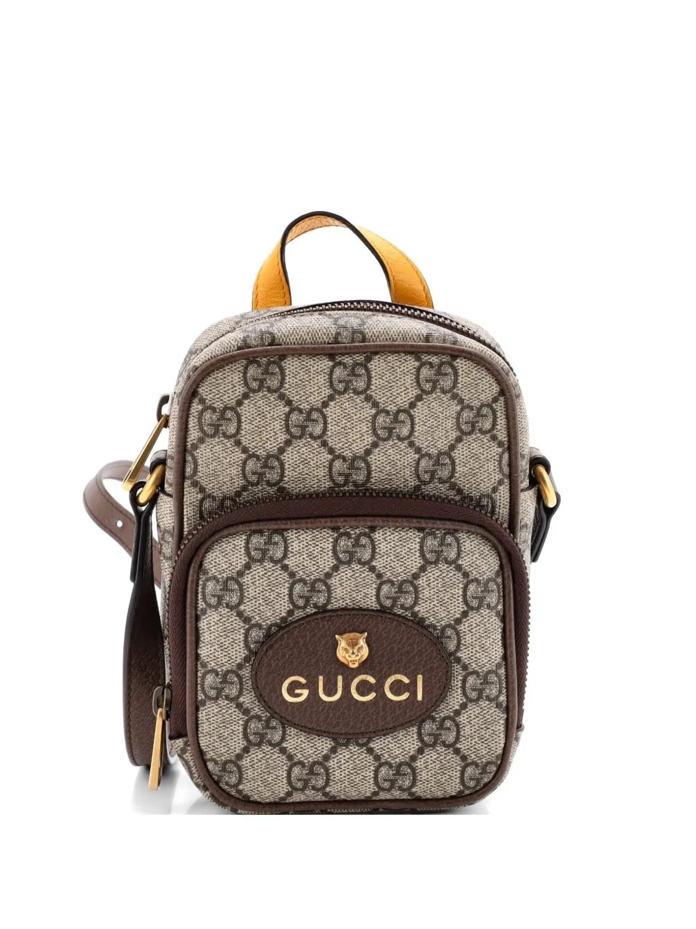 Neo Vintage Top Handle GG Coated Canvas Mini crossbody bag