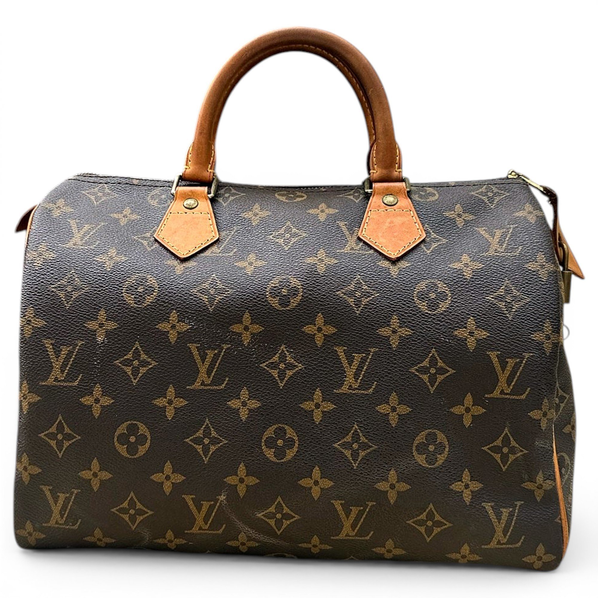 Speedy leather handbag