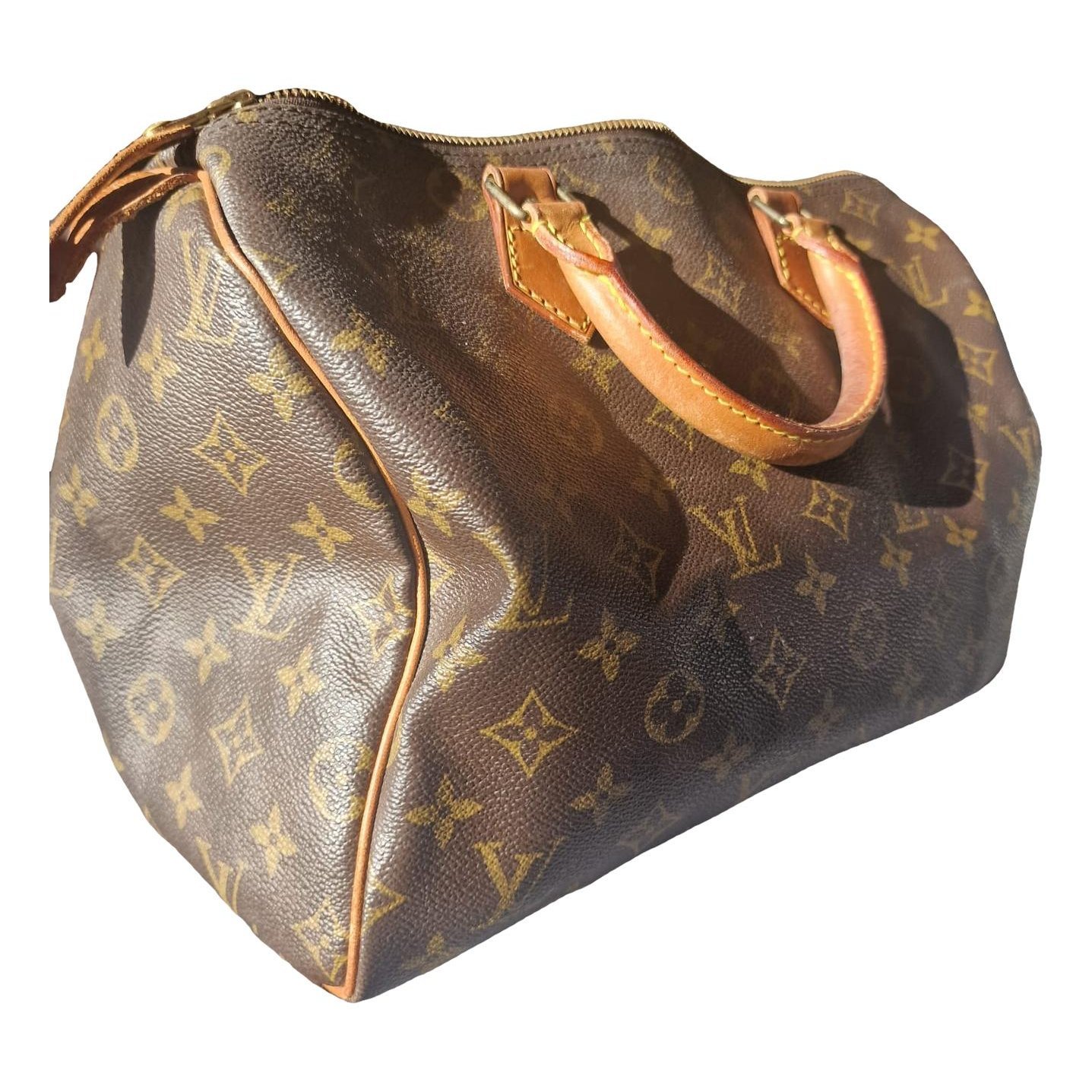 Speedy leather handbag