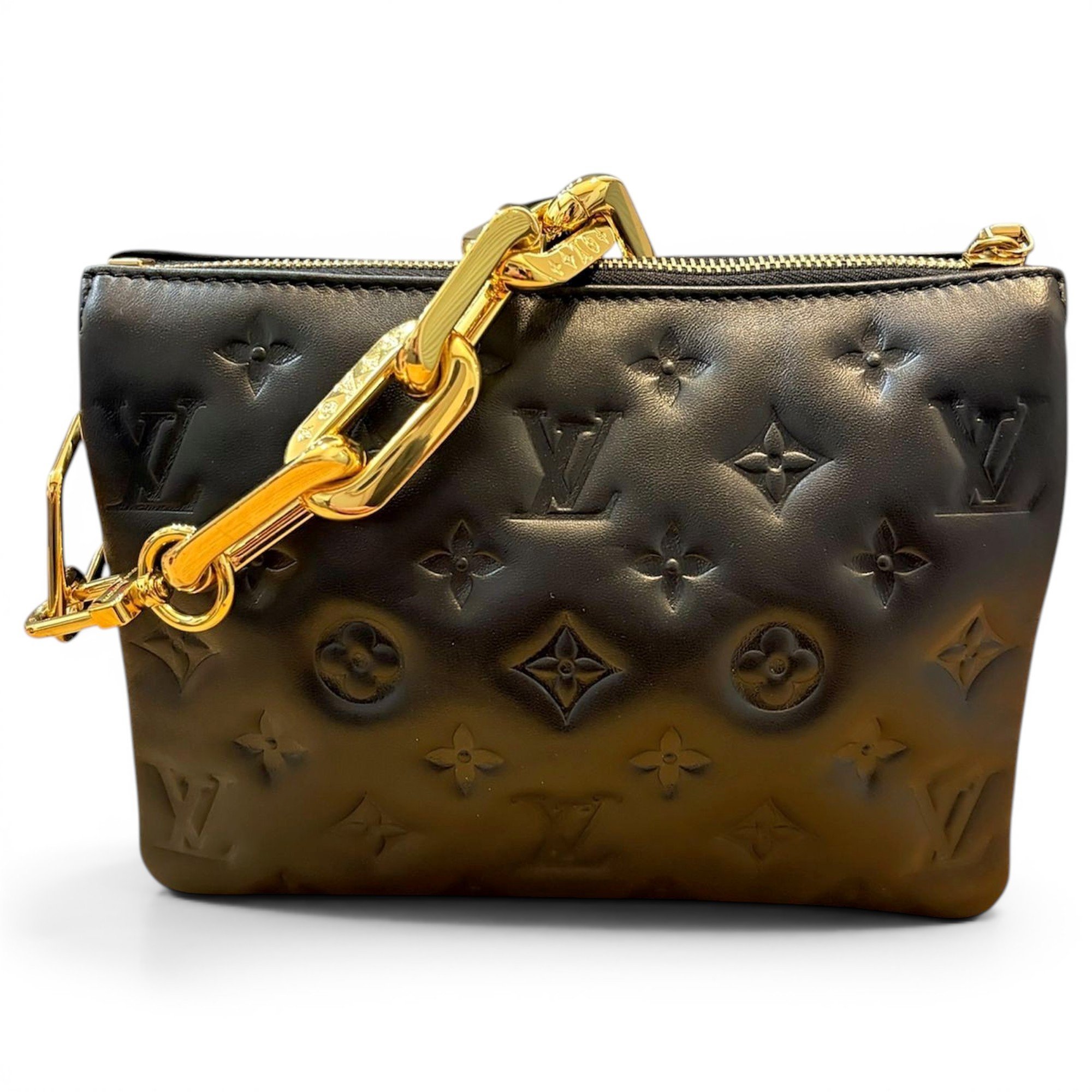 Coussin leather crossbody bag