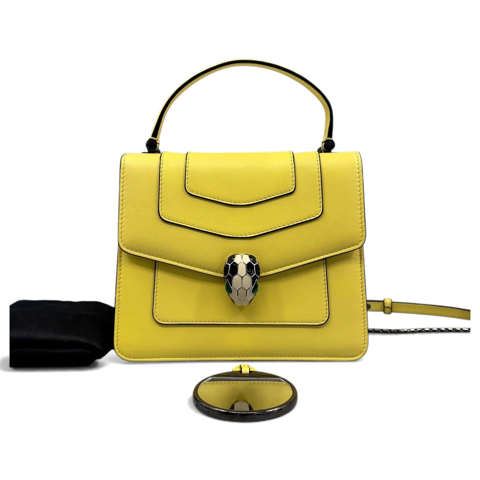 Serpenti leather bag